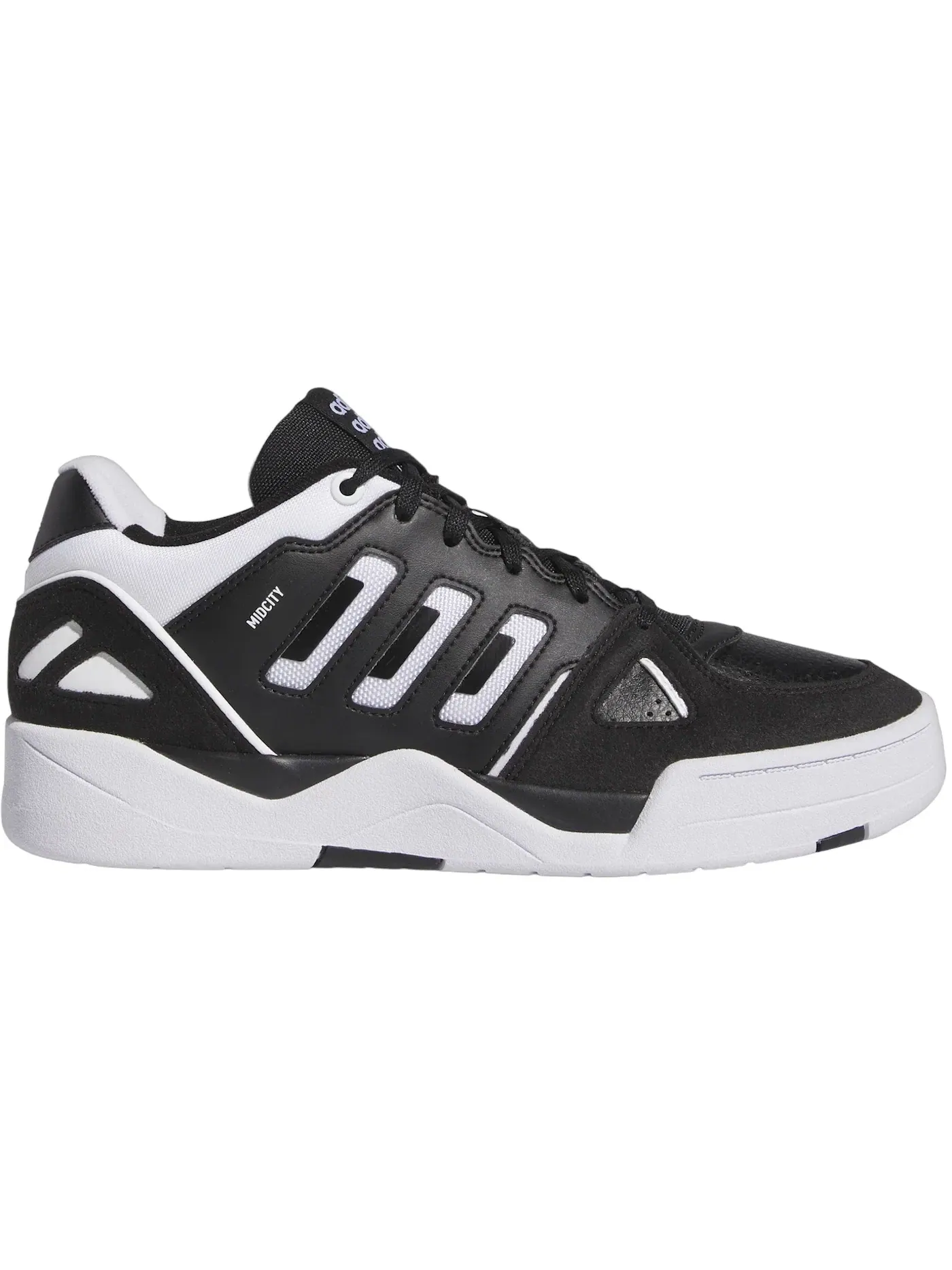 Мужские кроссовки Lifestyle Midcity Low Adidas — изображение 1 из 1, черный/белый/черный