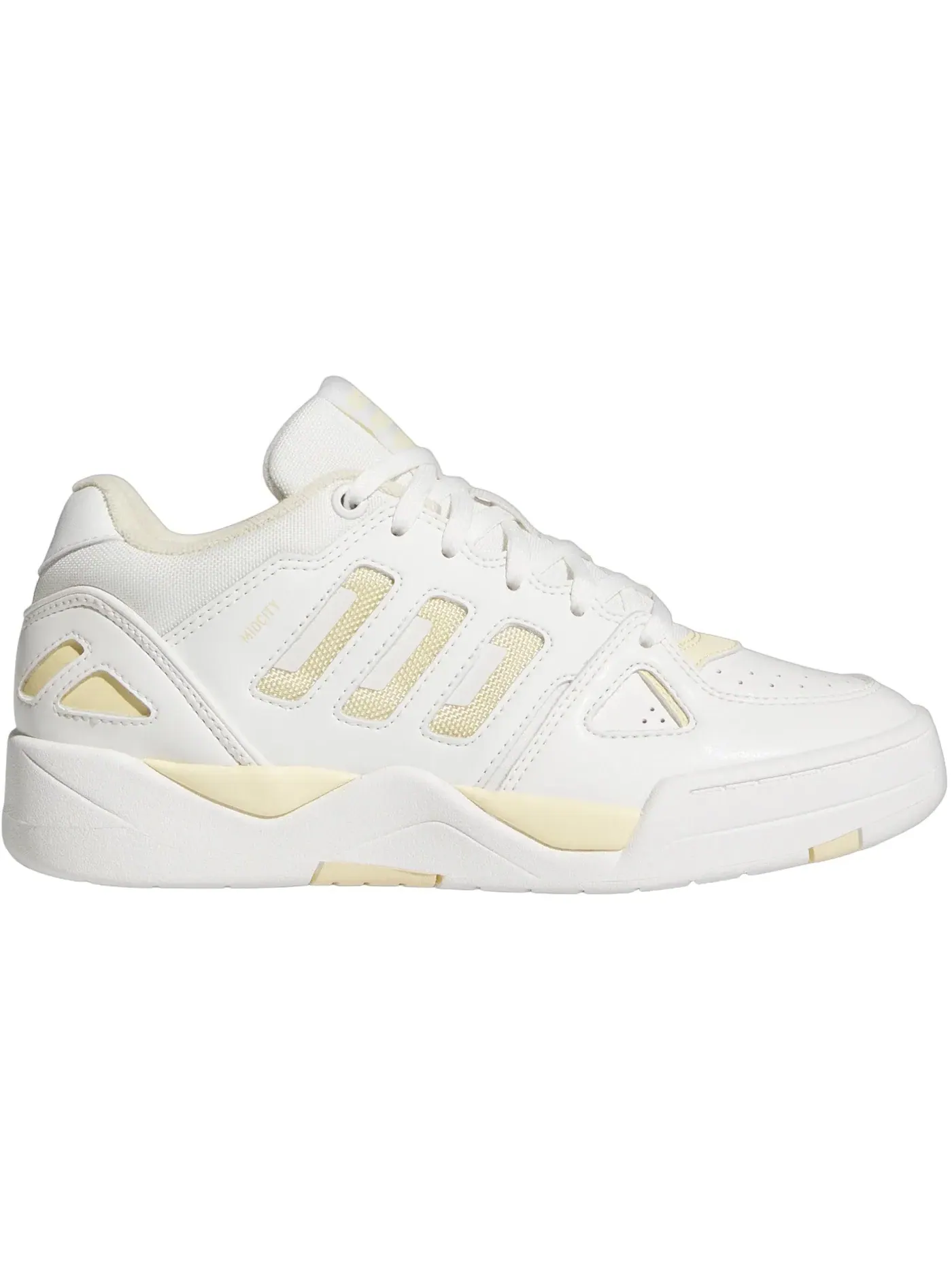 Женские кроссовки Lifestyle Midcity Low Adidas — изображение 1 из 1, белый/желтый/белый