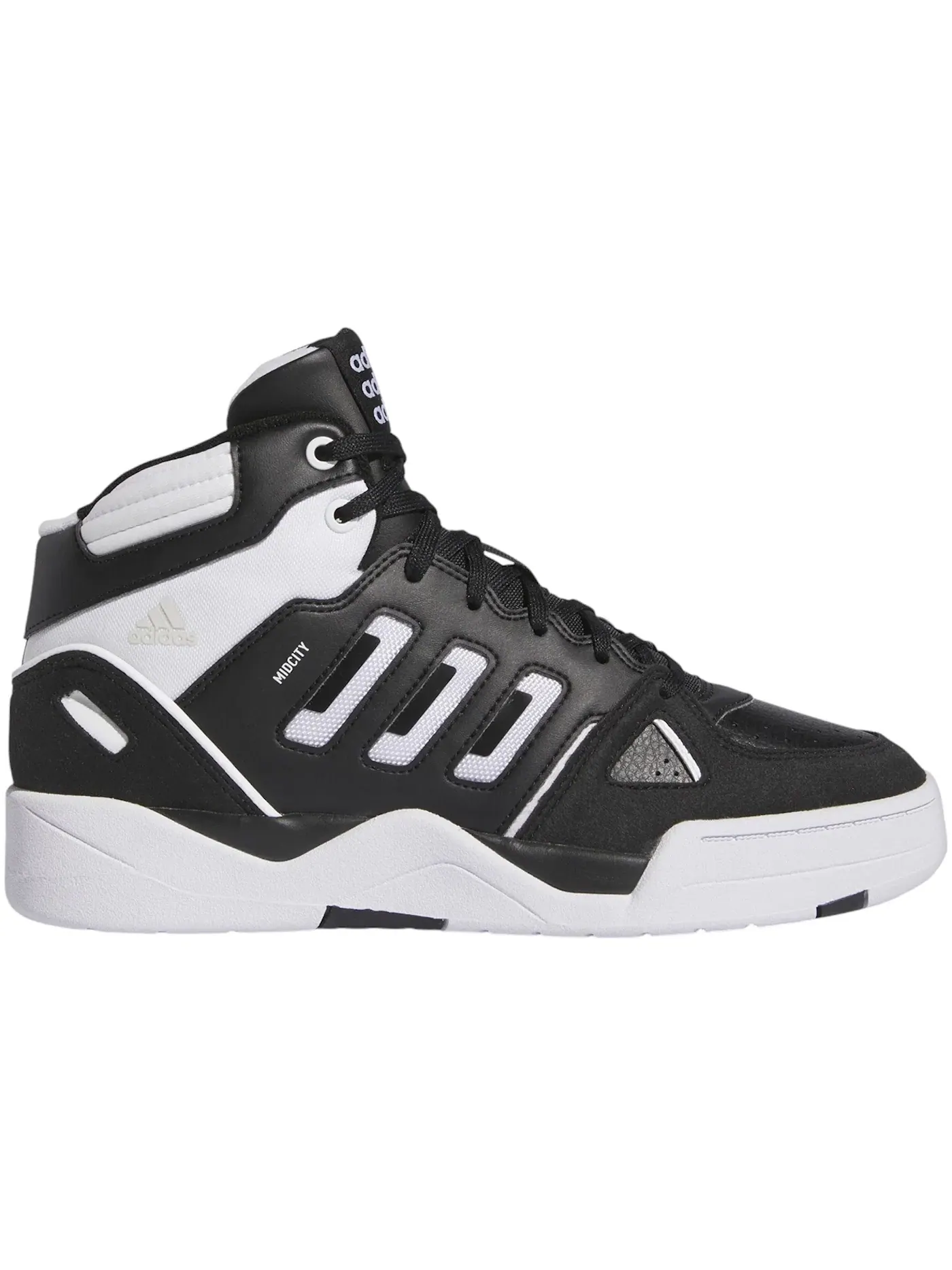 Мужские кроссовки Lifestyle Midcity Mid Adidas — изображение 1 из 1, черный/белый/белый