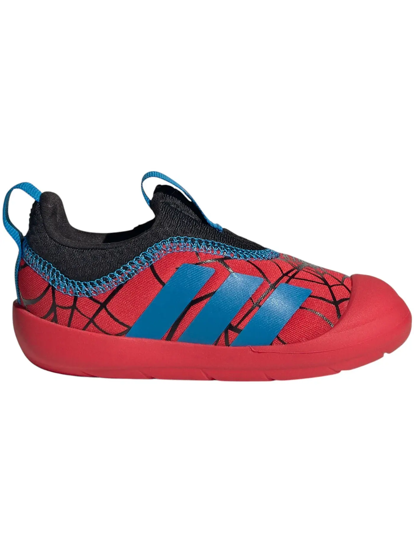 Детские кеды Lifestyle с принтом Spider-Man Adidas Monofit — изображение 1 из 1, яркий синий черный