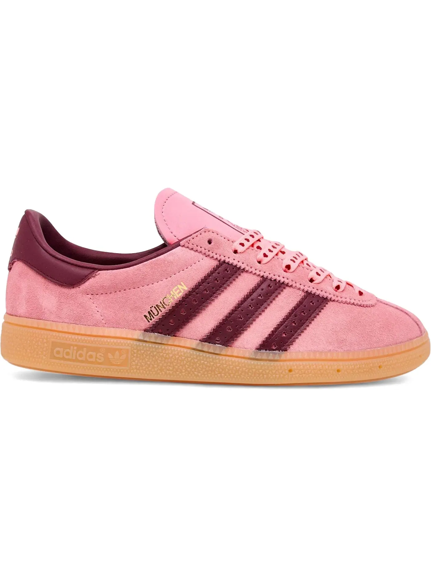 Женские кроссовки Lifestyle с принтом Adidas München Adidas — изображение 1 из 1, розовый/красный