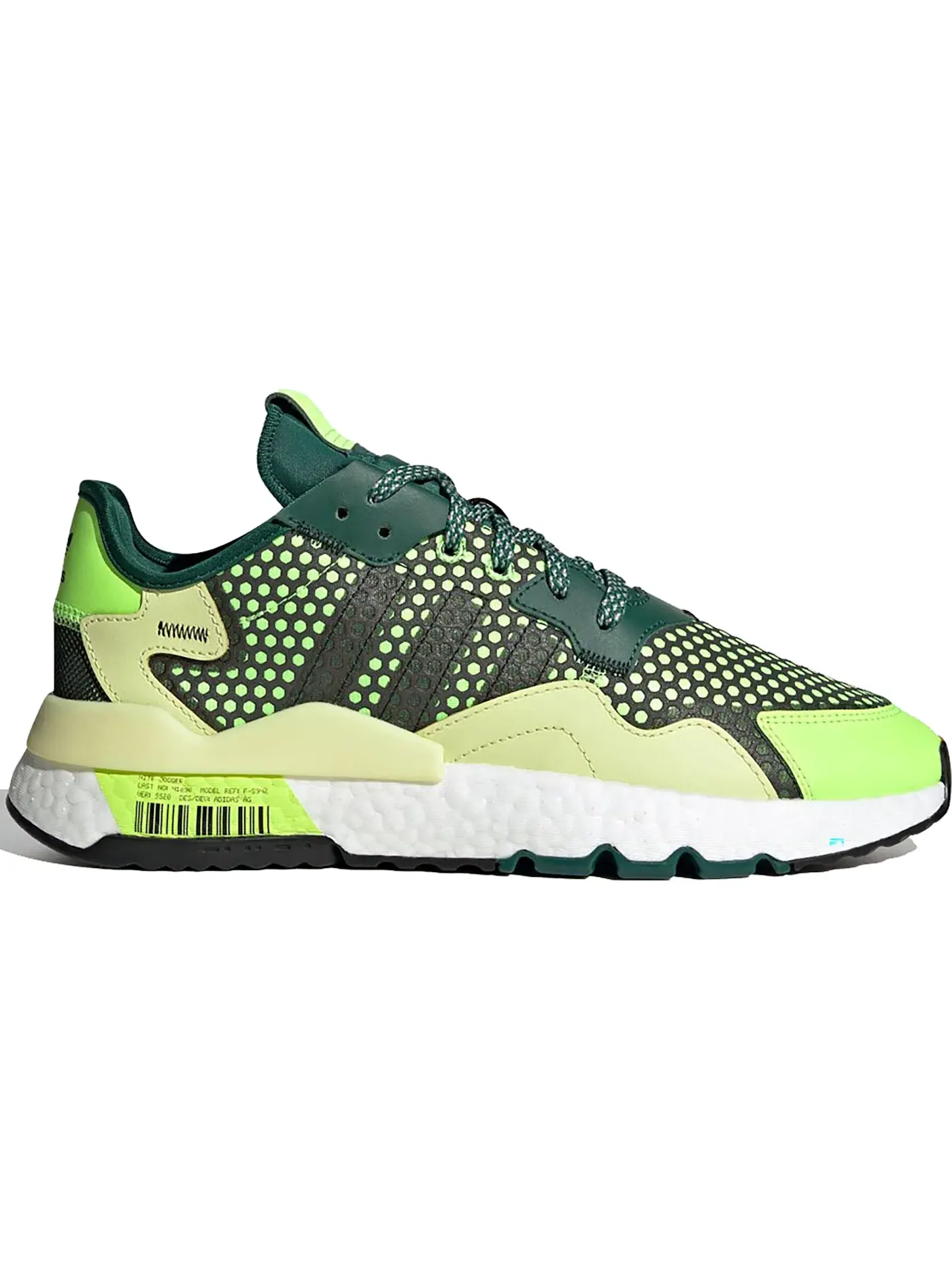 Мужские кроссовки Lifestyle с принтом Adidas Nite Jogger — изображение 1 из 1, черный/зеленый/зеленый