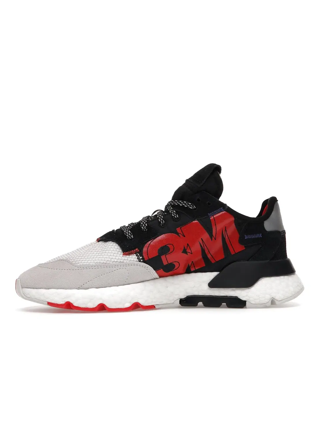 Мужские кроссовки Lifestyle с принтом Adidas Nite Jogger — изображение 3 из 4, черный черный белый