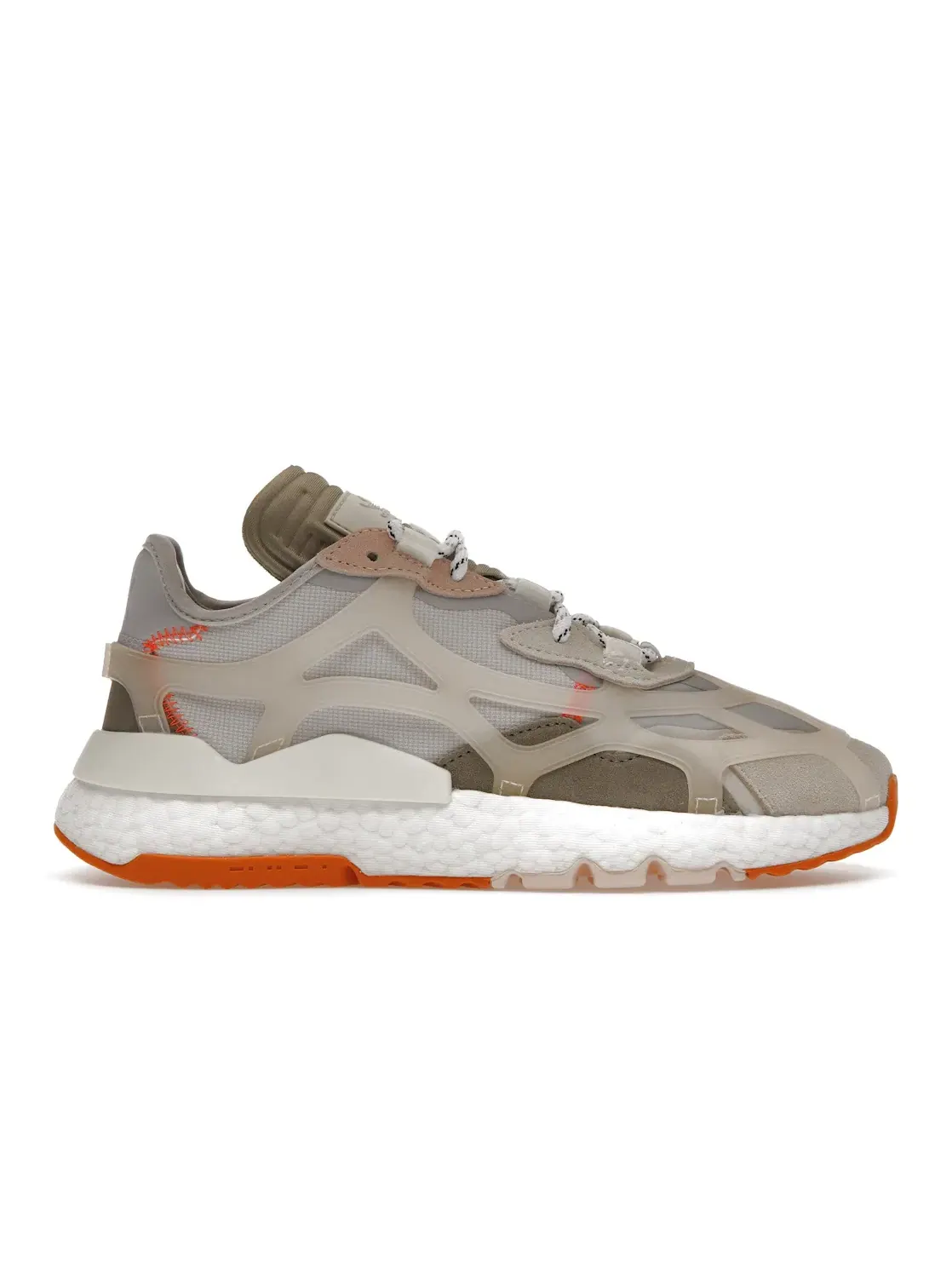 Женские кроссовки Lifestyle с ретро-дизайном Adidas Nite Jogger 7.0 — изображение 1 из 4, светлый серый/белый