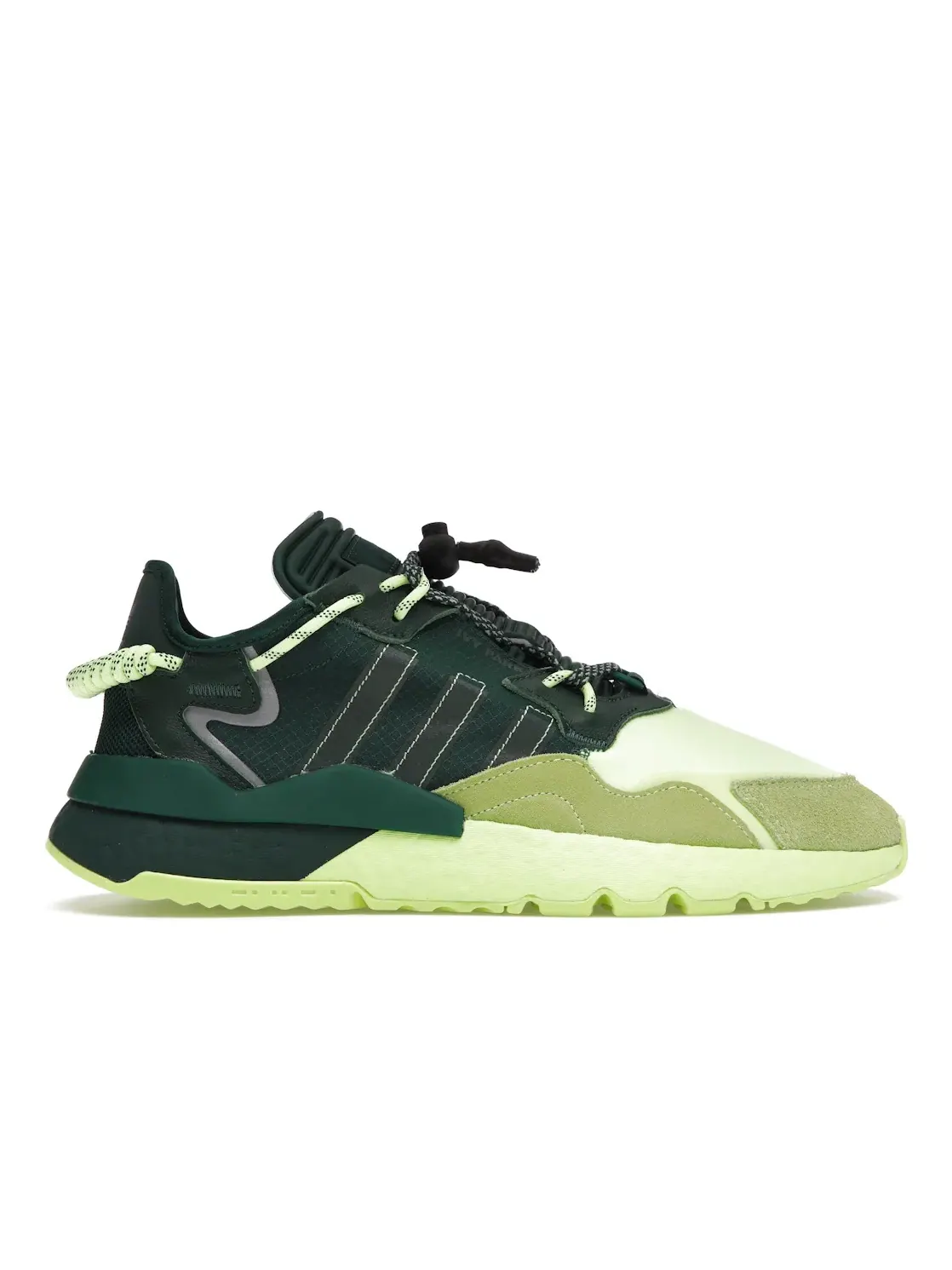 Мужские кроссовки Lifestyle Adidas Nite Jogger — изображение 1 из 4, темный зеленый/-желтый