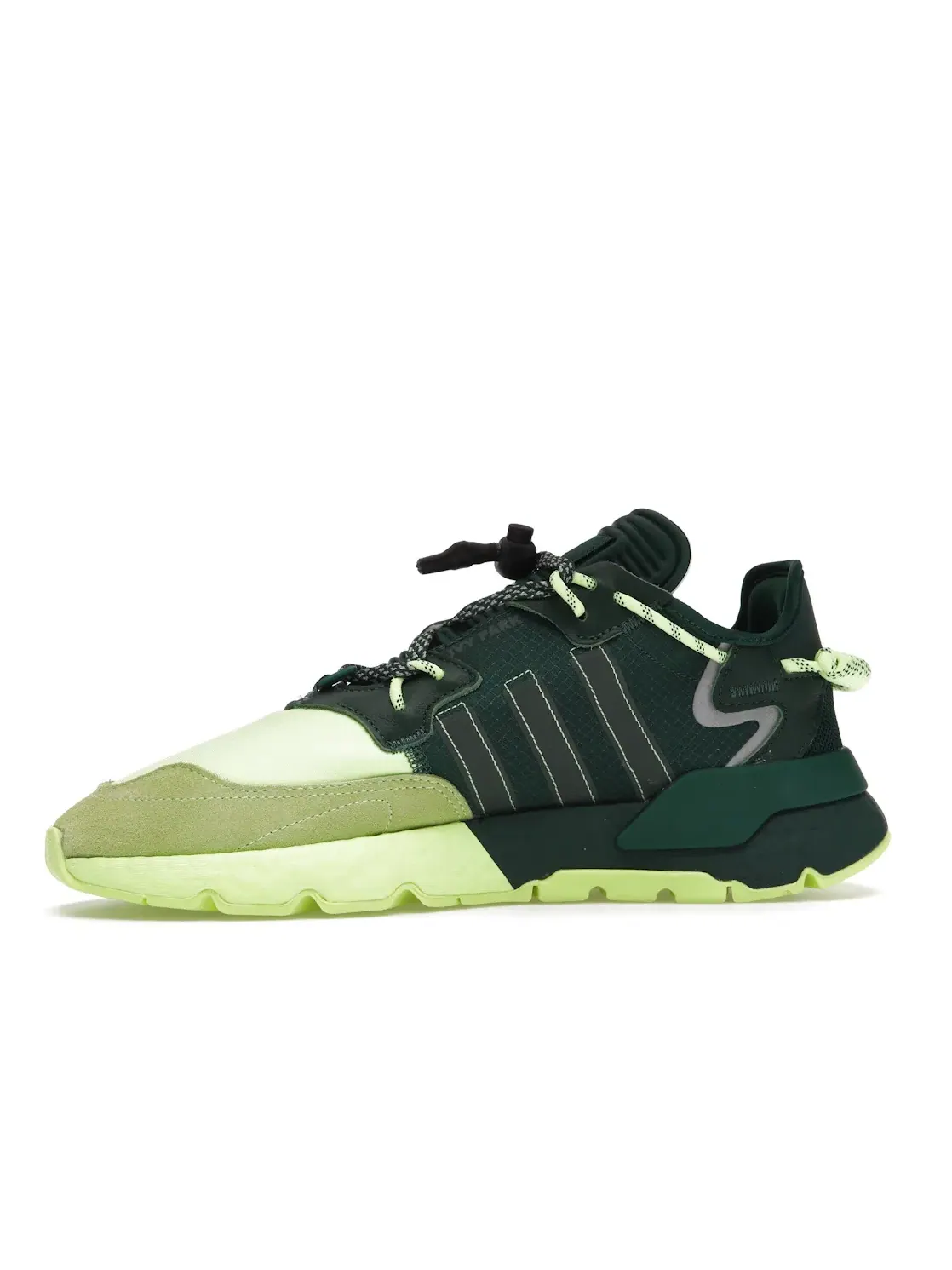 Мужские кроссовки Lifestyle Adidas Nite Jogger — изображение 3 из 4, темный зеленый/-желтый