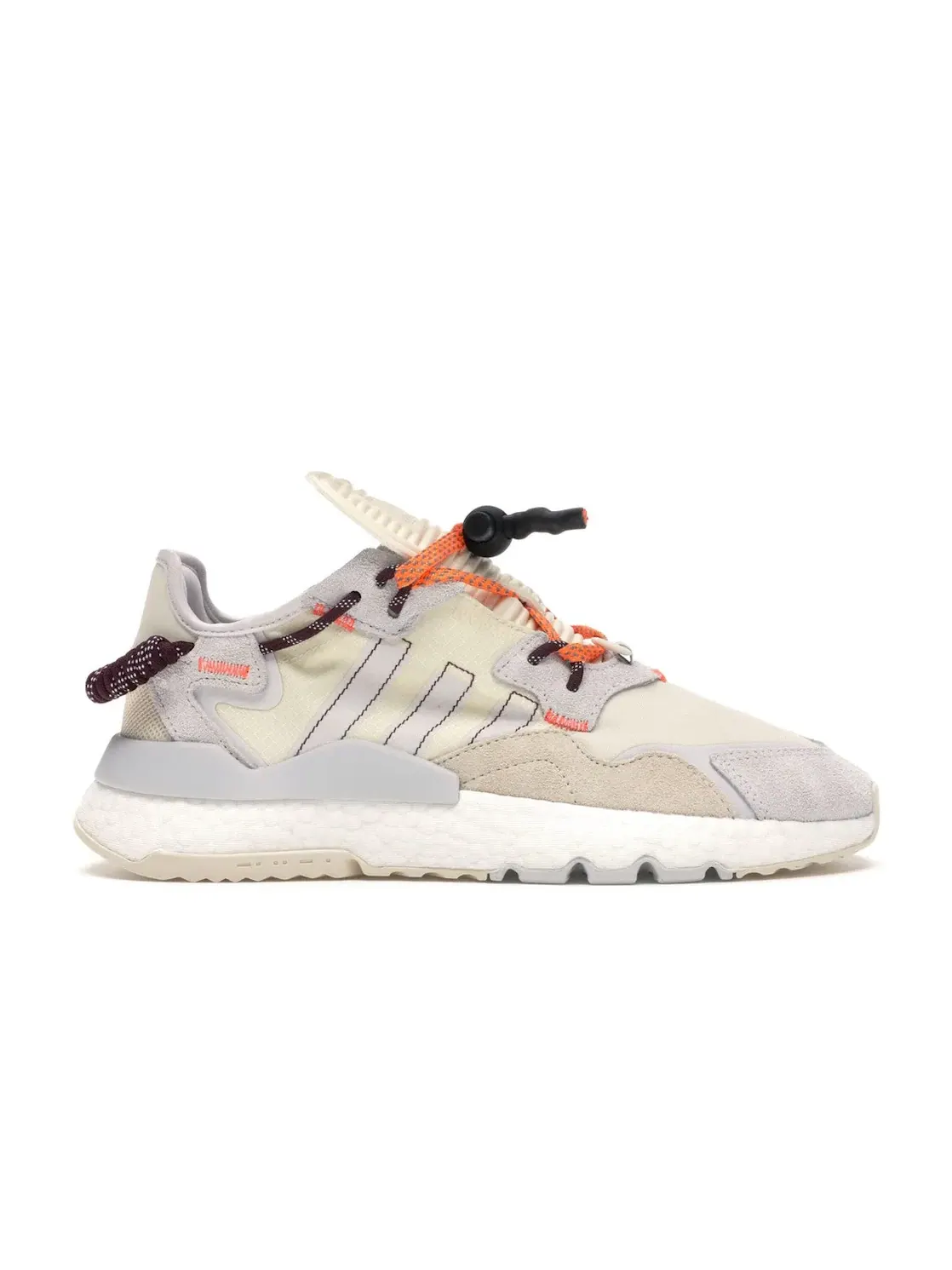 Мужские кроссовки с контрастными вставками Adidas Nite Jogger — изображение 1 из 4, серый/оранжевый