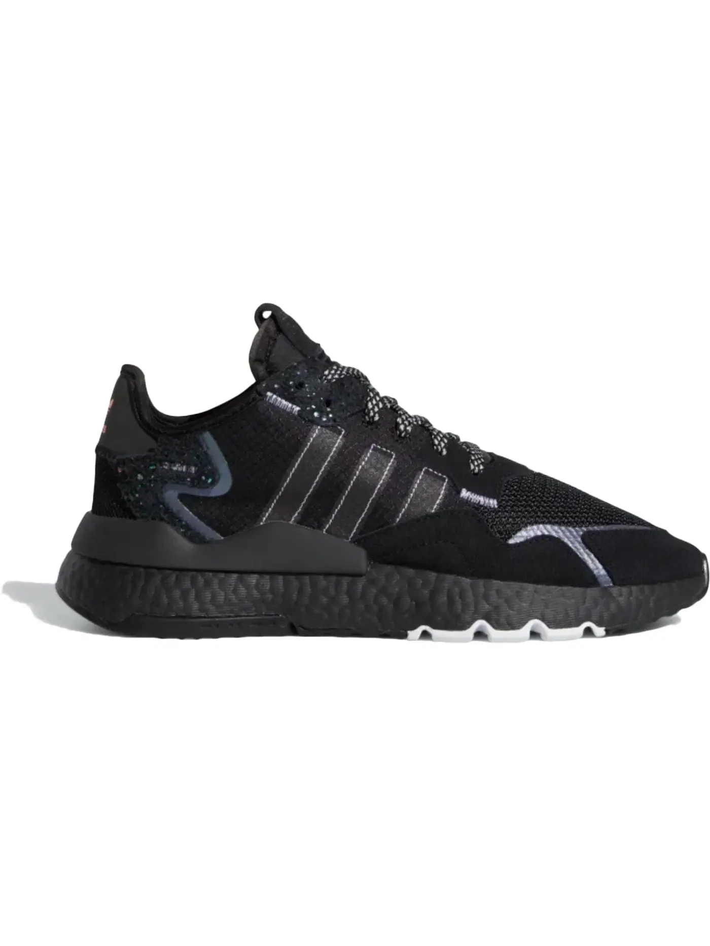 Мужские кроссовки lifestyle Adidas Nite Jogger — изображение 1 из 1, черный/белый/оранжевый