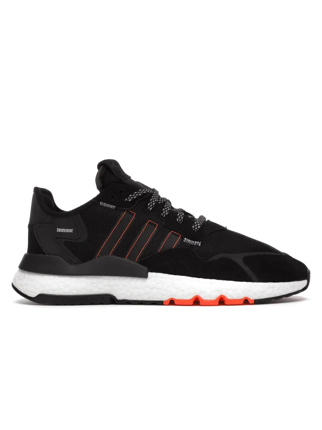 Мужские кроссовки Lifestyle Nite Jogger Adidas — изображение 1 из 4, черный/белый/оранжевый