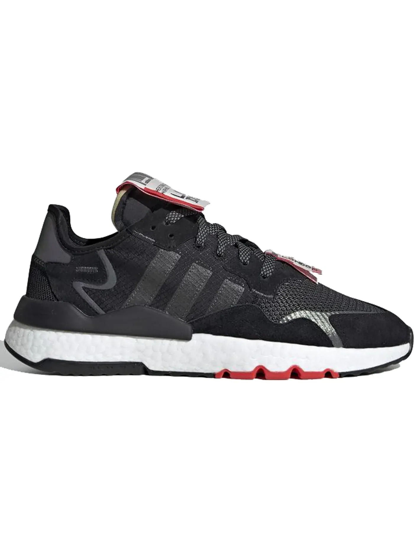 Мужские кроссовки Lifestyle Adidas Nite Jogger — изображение 1 из 1, черный/белый/-красный