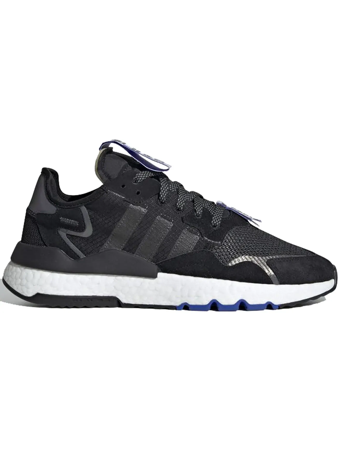 Мужские кроссовки Lifestyle Nite Jogger Adidas — изображение 1 из 1, черный/белый/-синий