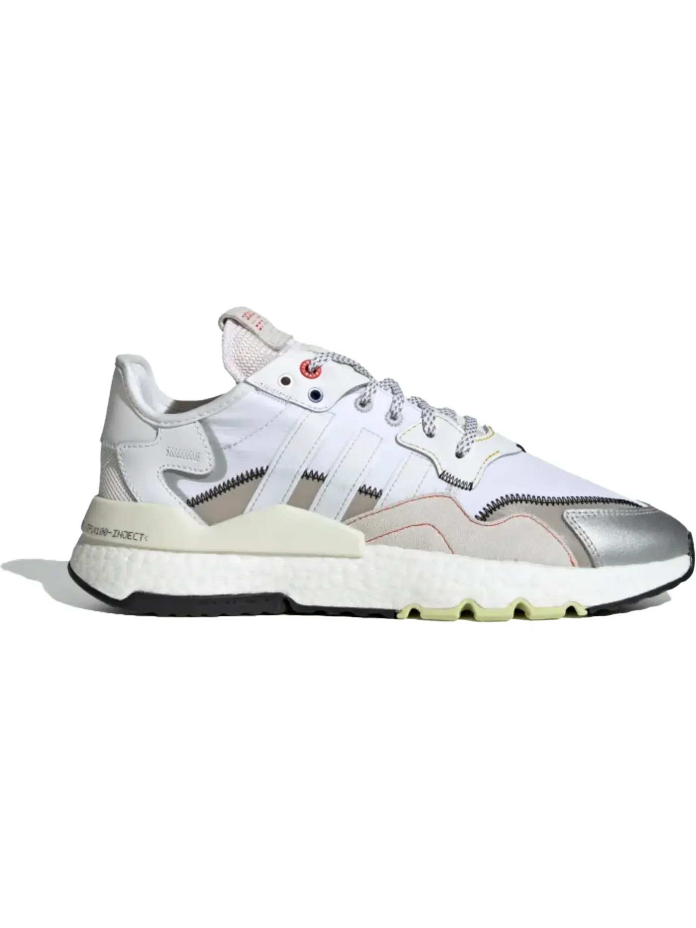 Мужские кроссовки lifestyle Adidas Nite Jogger — изображение 1 из 1, серый/белый//красный