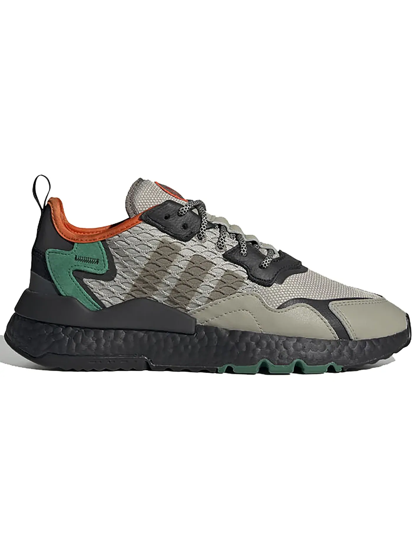 Мужские кроссовки Lifestyle Adidas Nite Jogger — изображение 1 из 1, черный зеленый