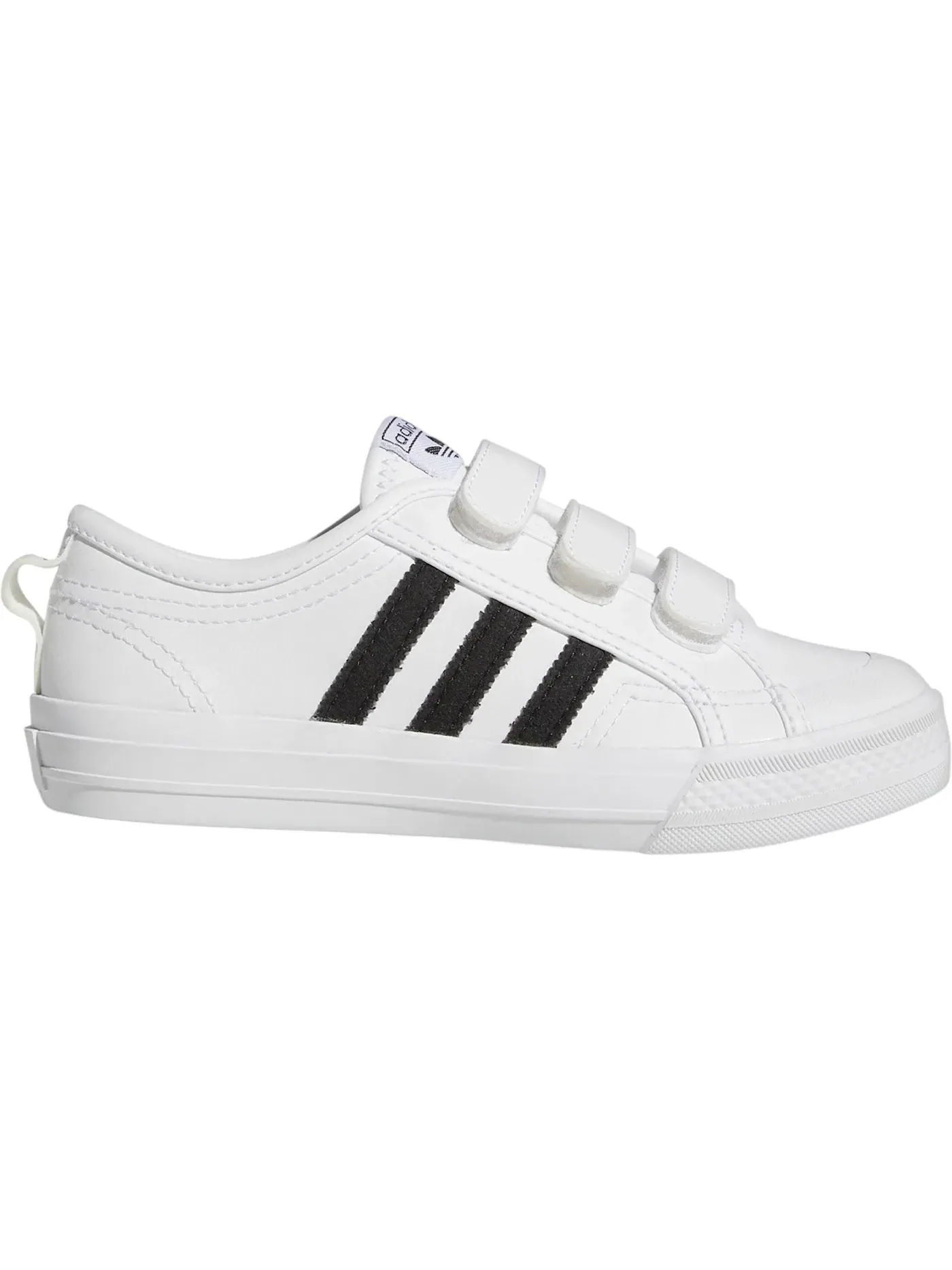 Детские кроссовки с закрытой пяткой Adidas Nizza Comfort — изображение 1 из 1, белый/черный/белый