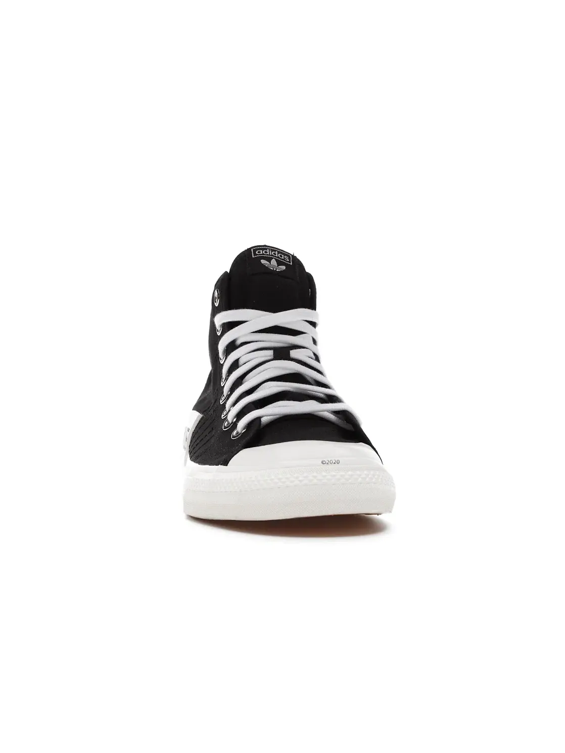 Мужские кроссовки повседневные Adidas Nizza Hi — изображение 2 из 4, черный/белый/белый
