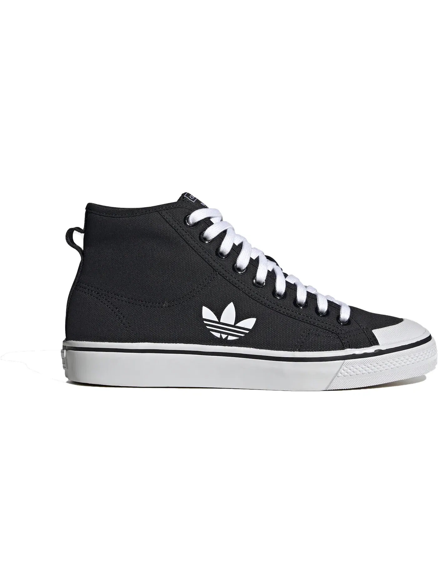 Мужские кроссовки Lifestyle Adidas Nizza Hi — изображение 1 из 1, черный/черный/белый