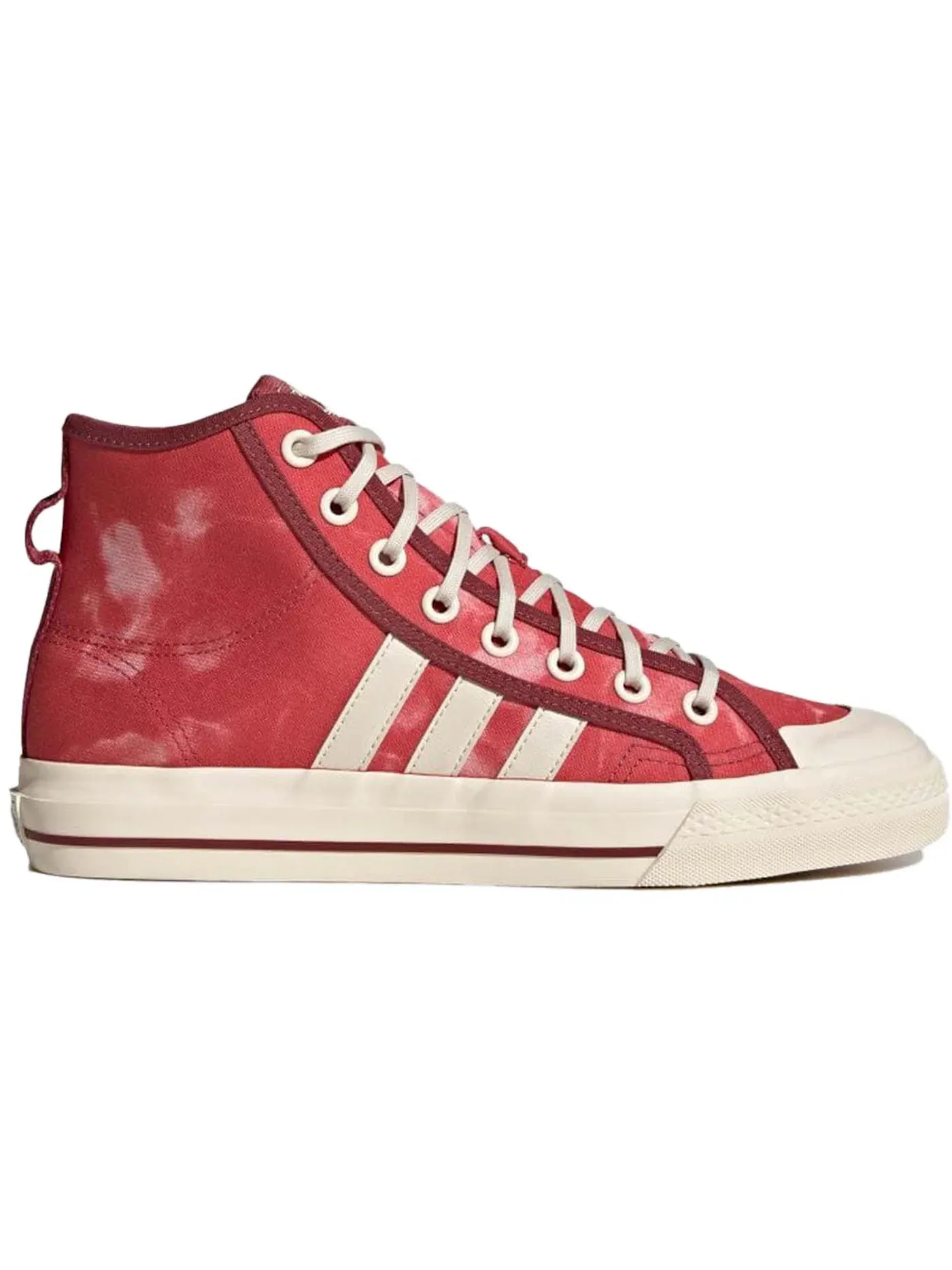 Мужские кроссовки с принтом Adidas Nizza Hi RF — изображение 1 из 1, красный/белый/белый