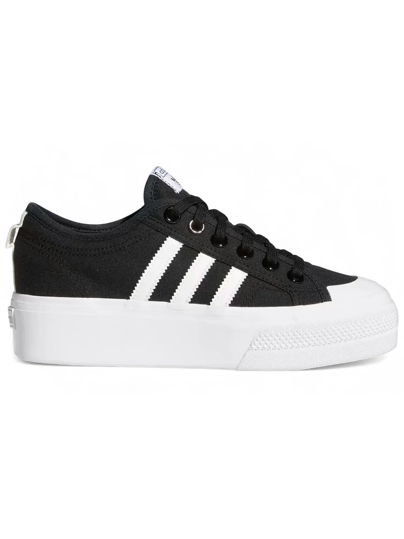 Женские кроссовки с платформой Adidas Nizza Platform — изображение 1 из 1, черный/белый/белый