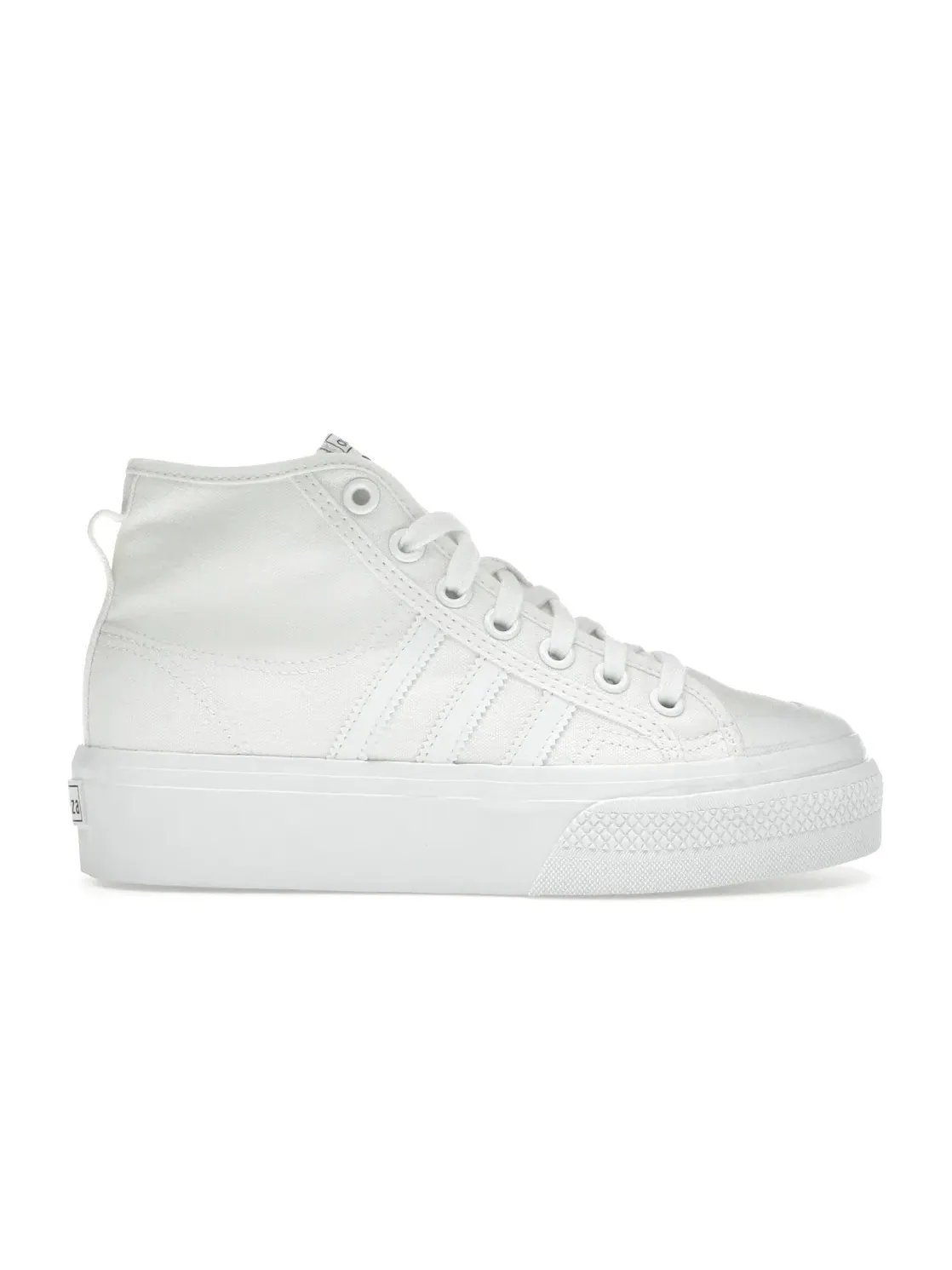 Женские кроссовки с платформой Adidas Nizza Platform Mid — изображение 1 из 4, белый