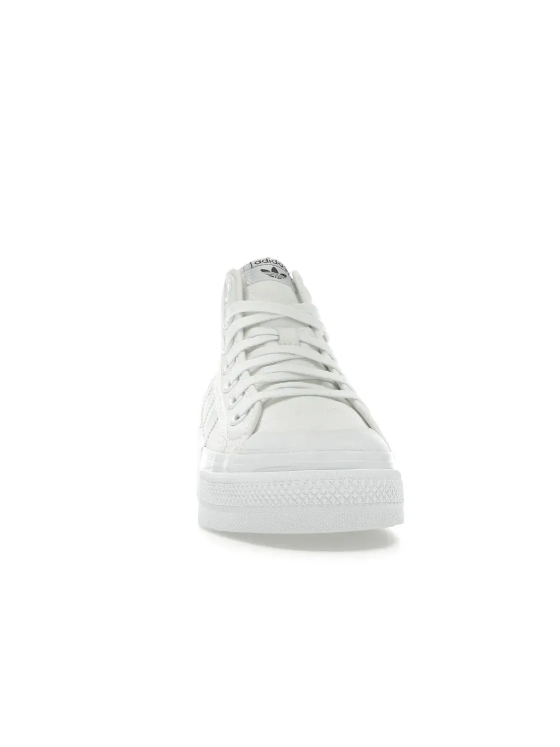 Женские кроссовки с платформой Adidas Nizza Platform Mid — изображение 2 из 4, белый