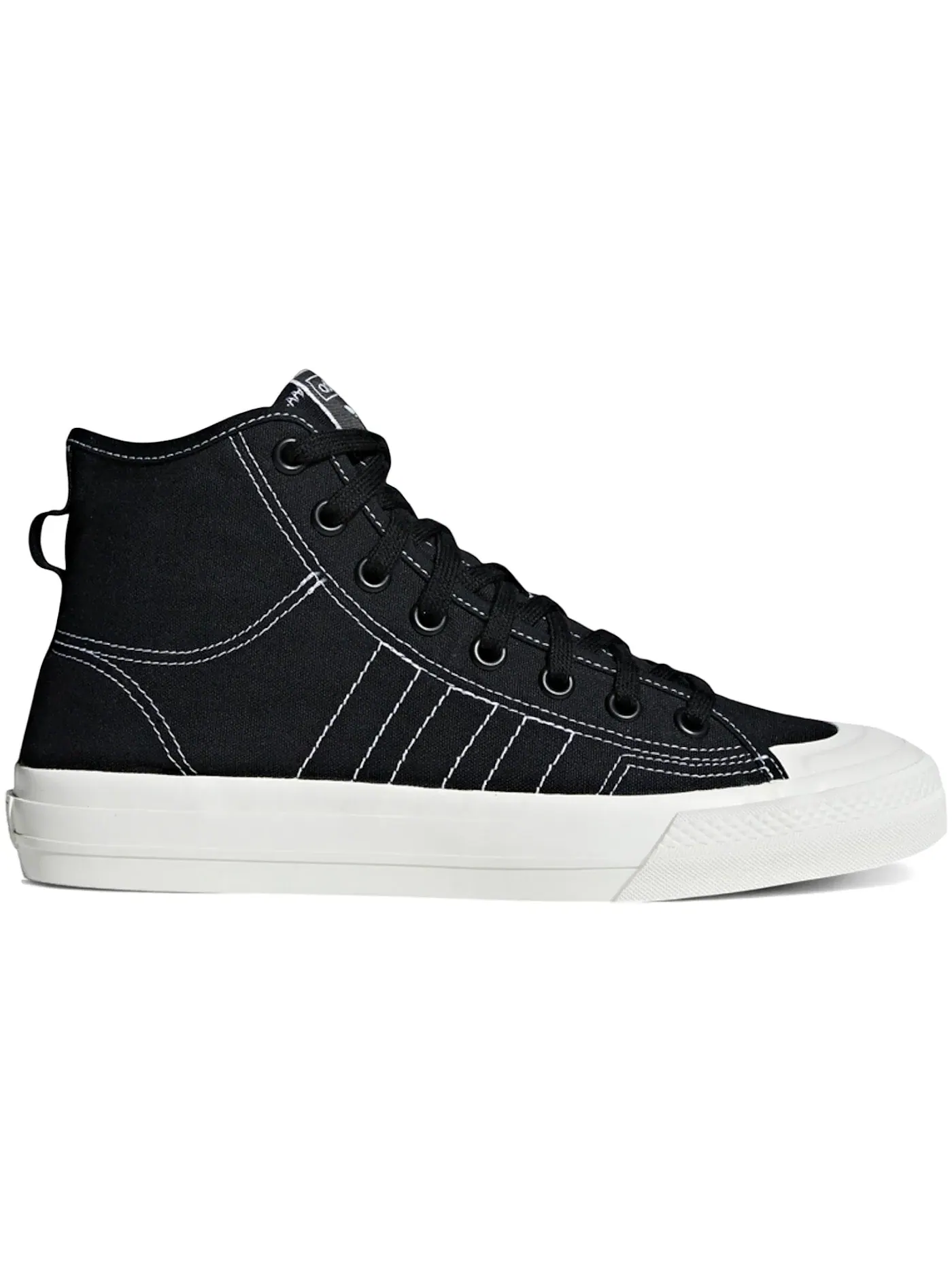 Мужские кроссовки Lifestyle Adidas Nizza RF Hi — изображение 1 из 1, черный/белый/белый