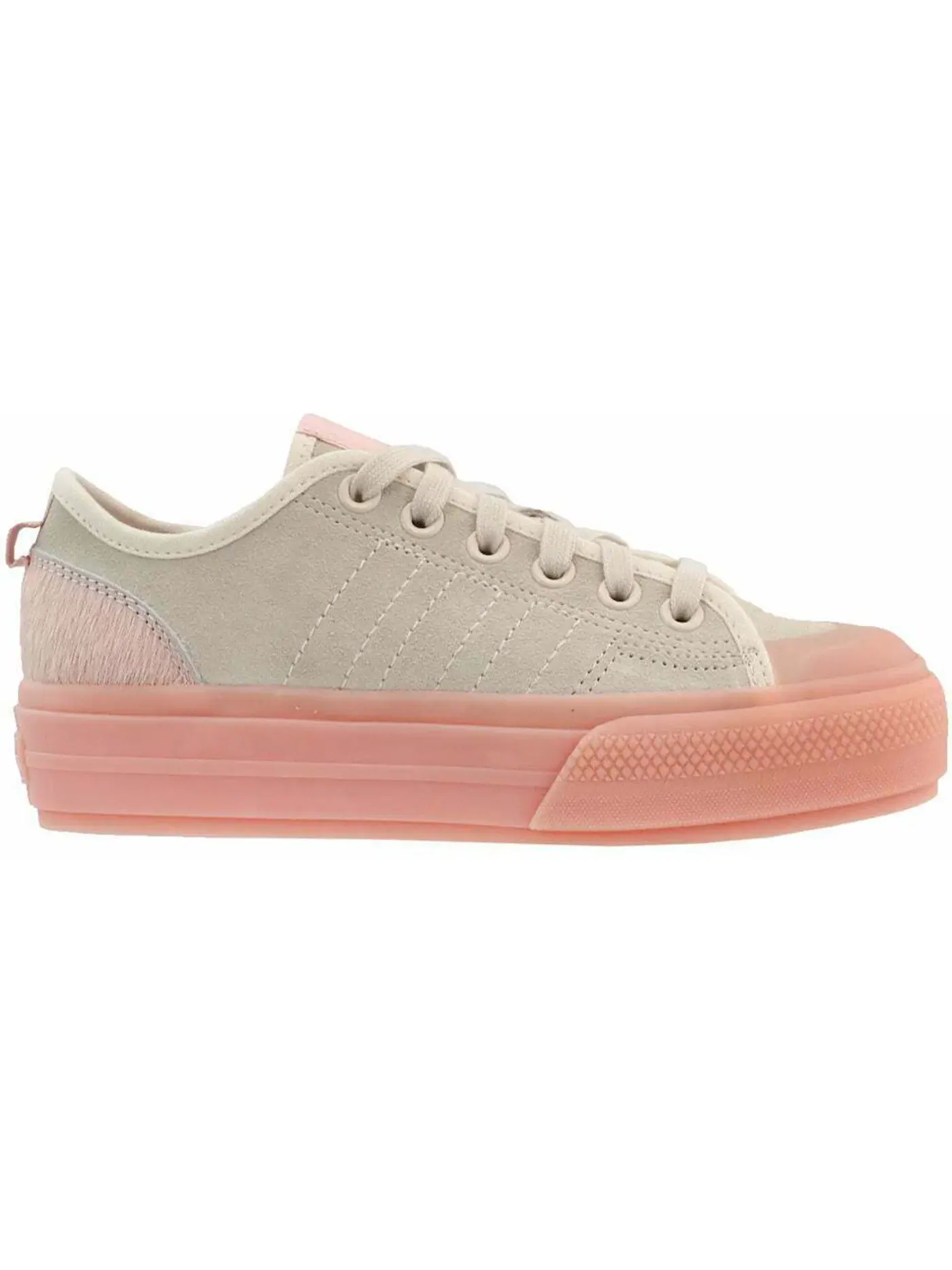 Женские кроссовки на платформе Adidas Nizza RF Platform Low — изображение 1 из 1, розовый/розовый