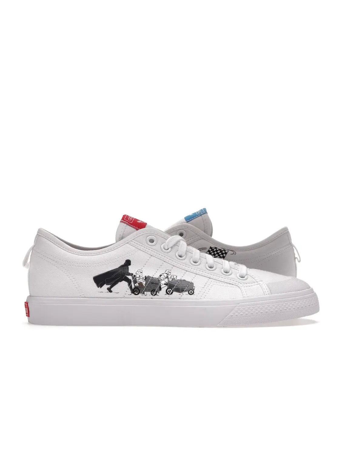Мужские кроссовки Lifestyle Nizza Adidas — изображение 1 из 4, белый/белый/яркий синий