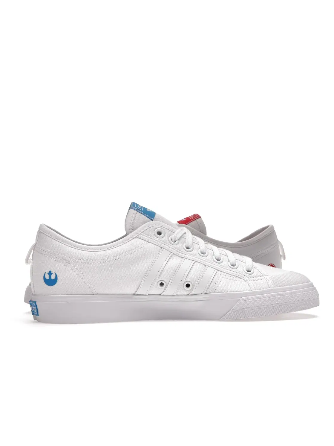 Мужские кроссовки Lifestyle Nizza Adidas — изображение 3 из 4, белый/белый/яркий синий
