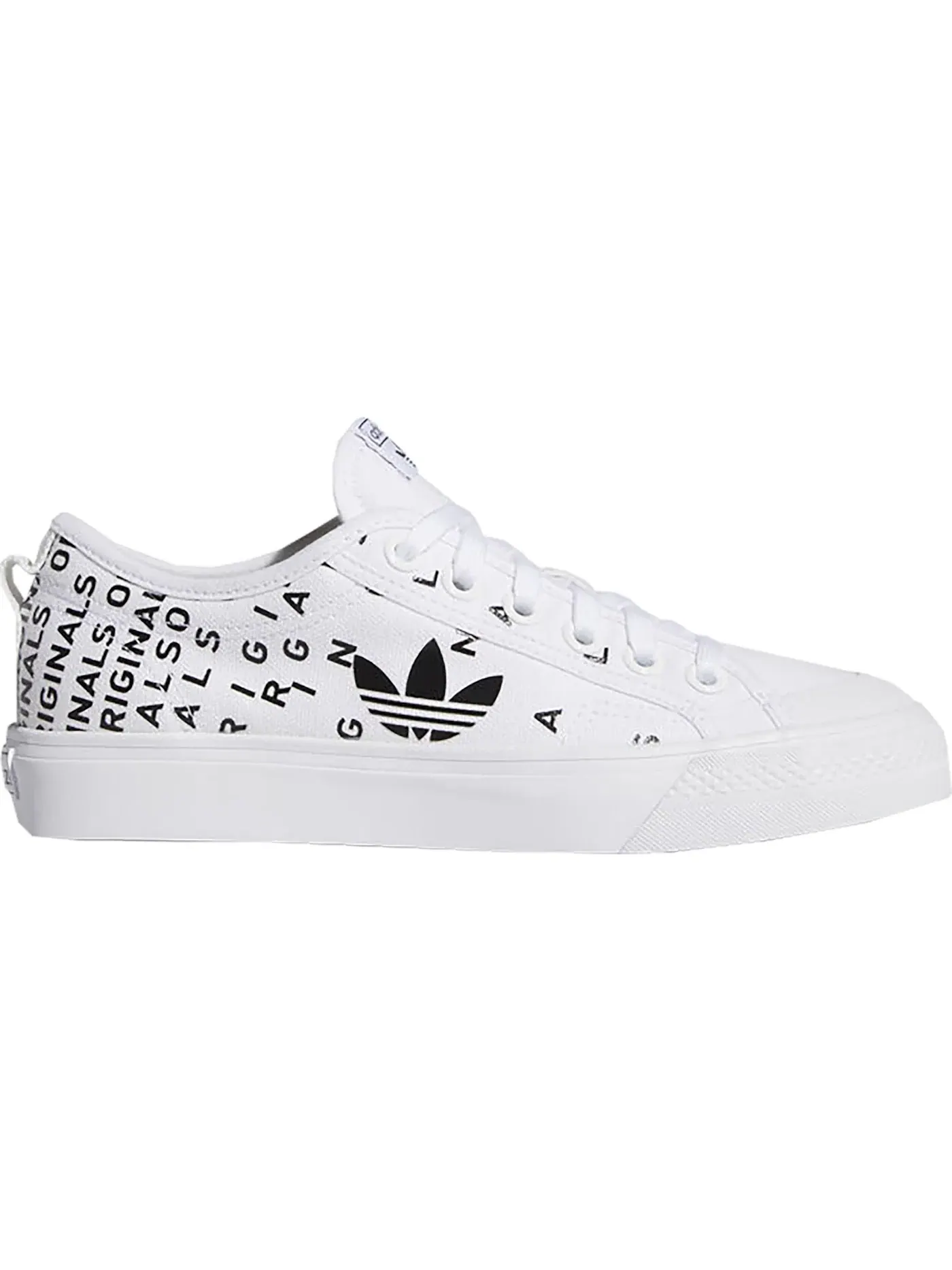 Женские кроссовки Lifestyle Adidas Nizza Trefoil — изображение 1 из 1, белый/черный/белый