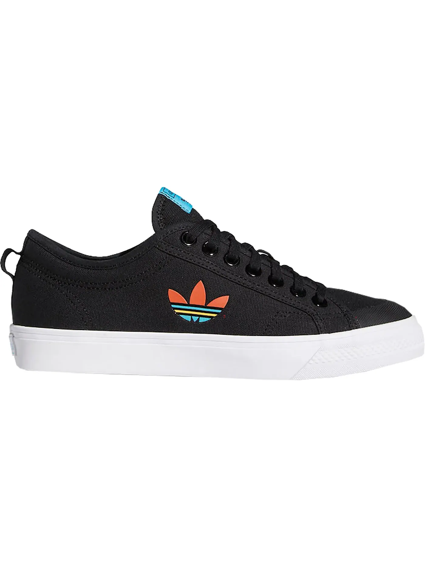Мужские кроссовки для активного отдыха Adidas Nizza Trefoil — изображение 1 из 1, черный/белый/голубой