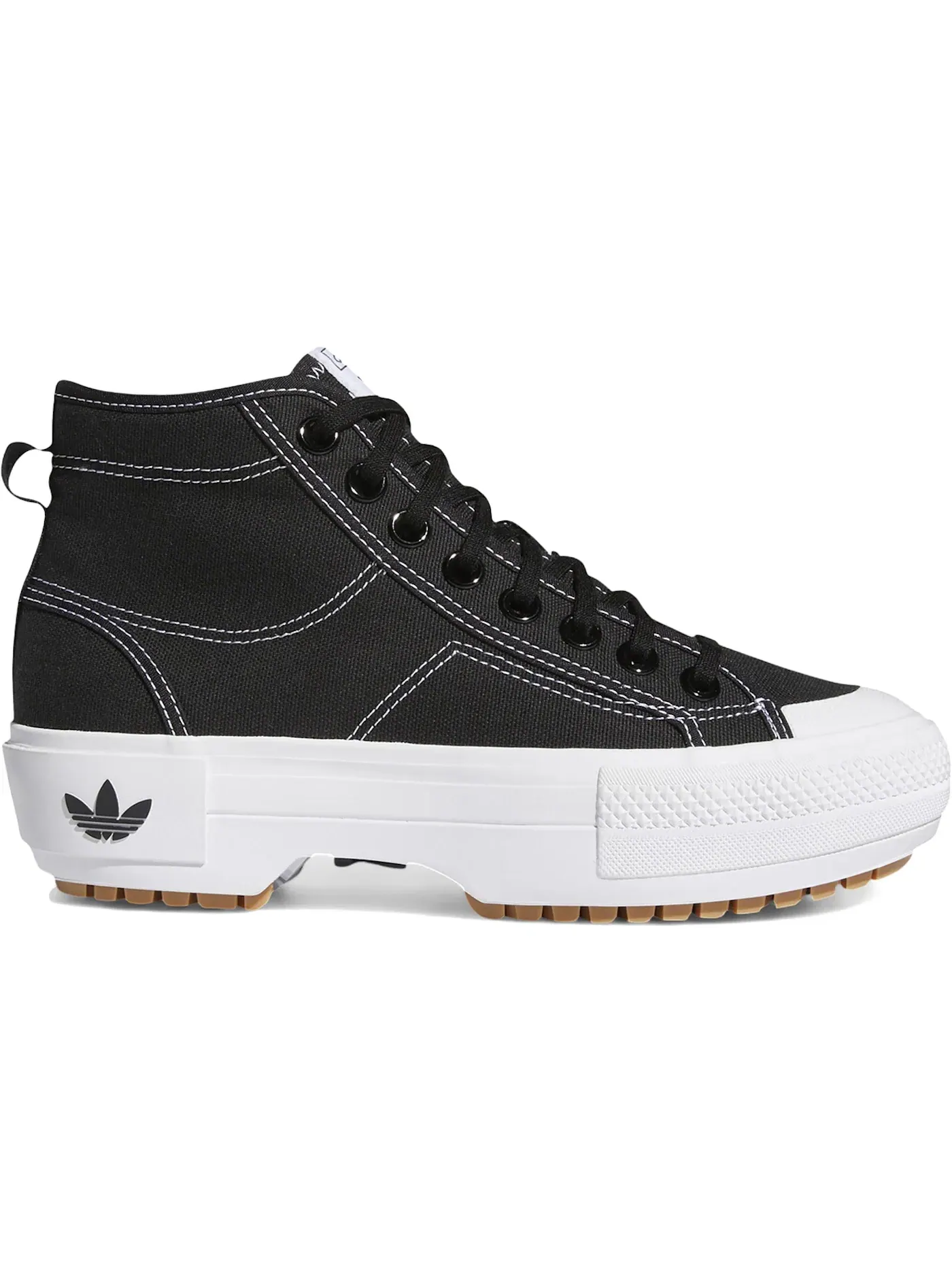 Женские кроссовки Lifestyle Adidas Nizza Trek — изображение 1 из 1, черный/белый