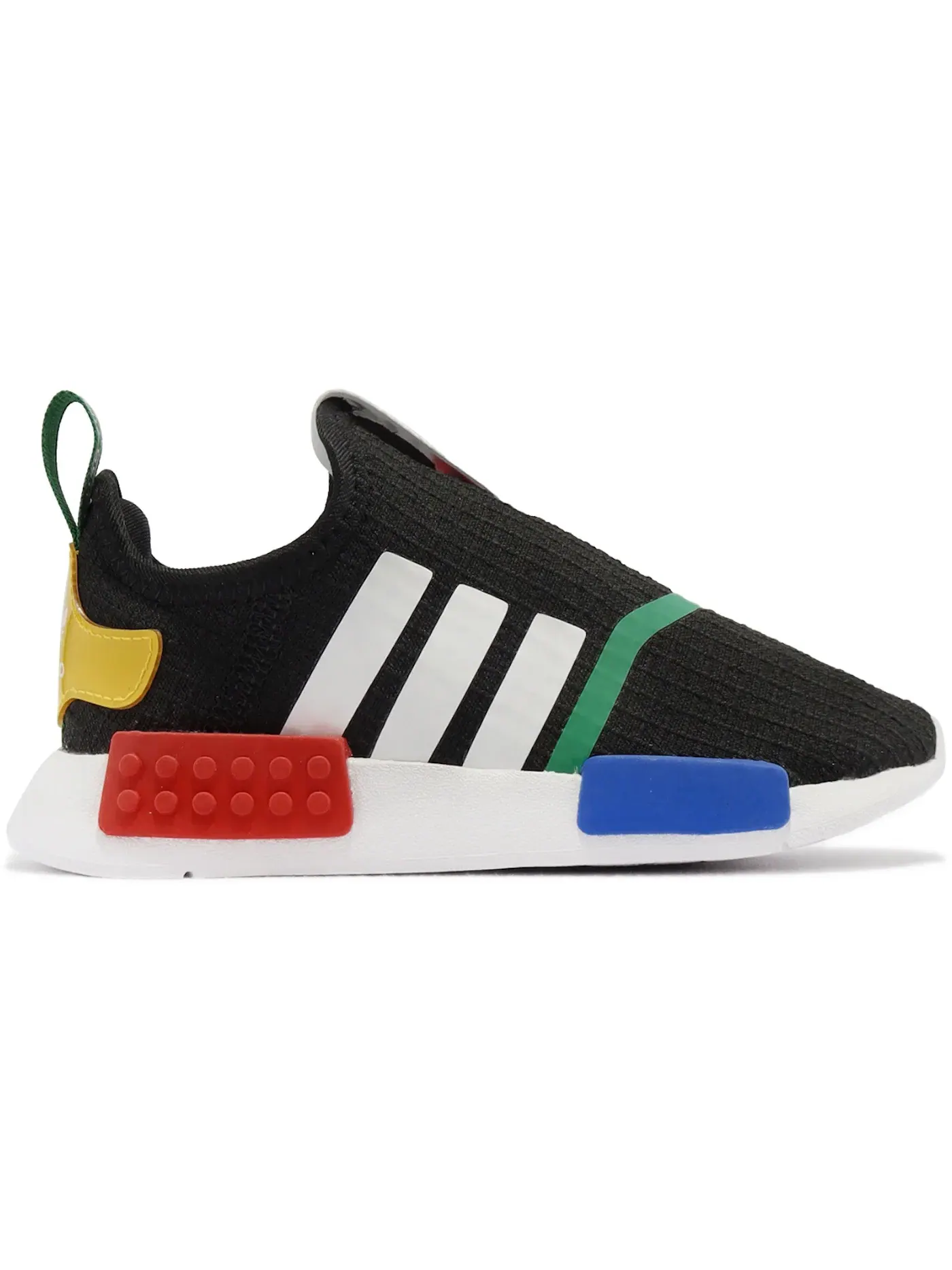 Детские кроссовки Lifestyle с принтом LEGO Adidas NMD 360 — изображение 1 из 1, черный/белый/белый