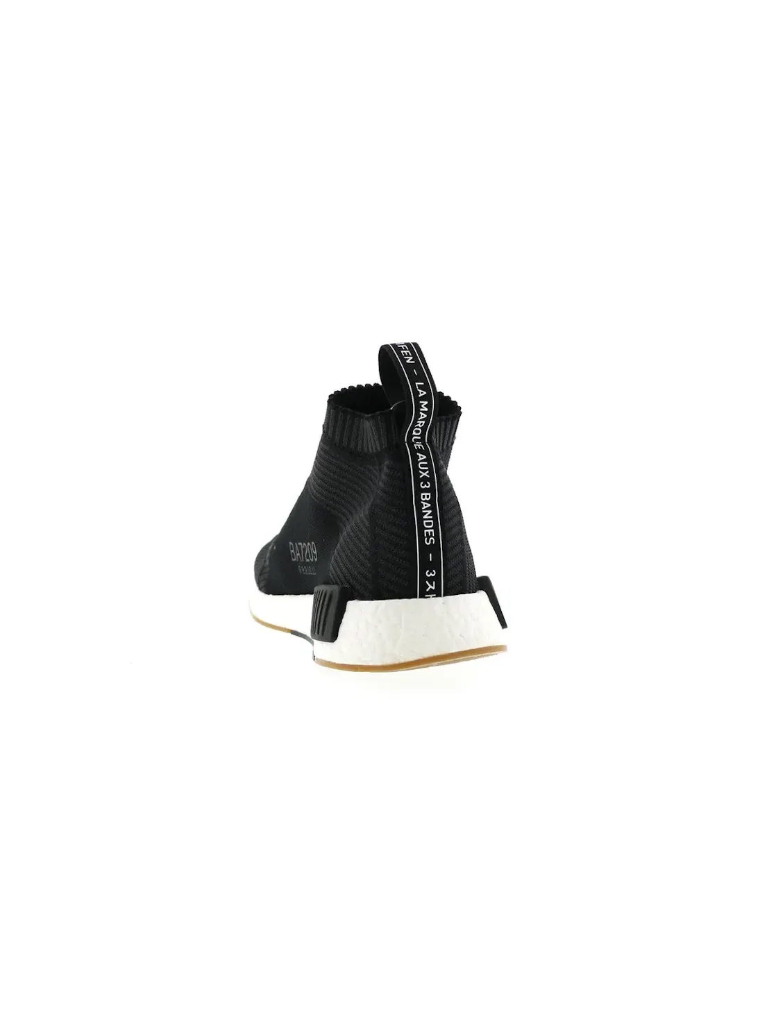 Мужские кроссовки с вязаным верхом NMD City Sock Adidas — изображение 4 из 4, черный/белый
