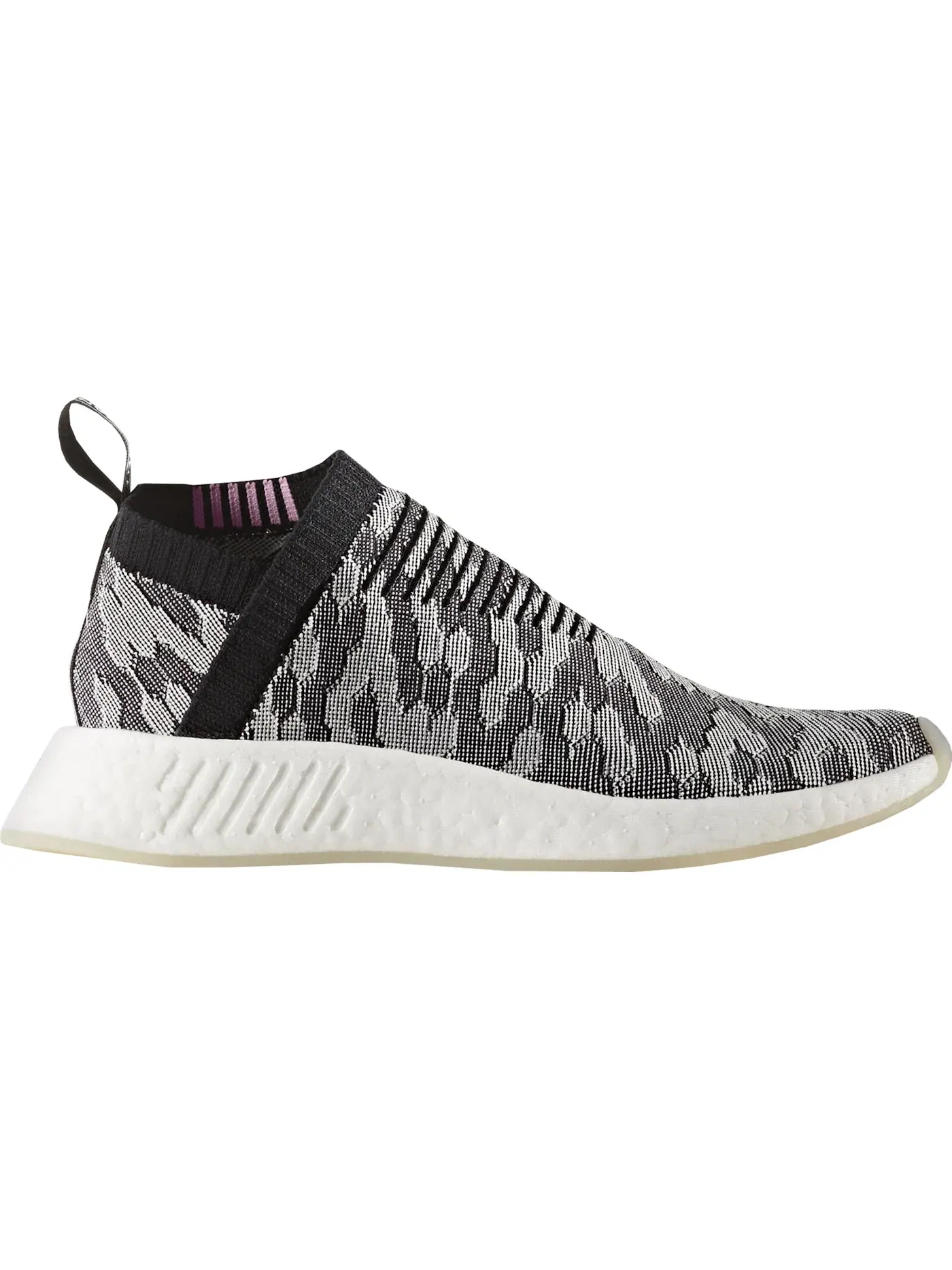 Женские кроссовки Lifestyle с принтом Adidas NMD CS2 — изображение 1 из 1, черный/черный/розовый