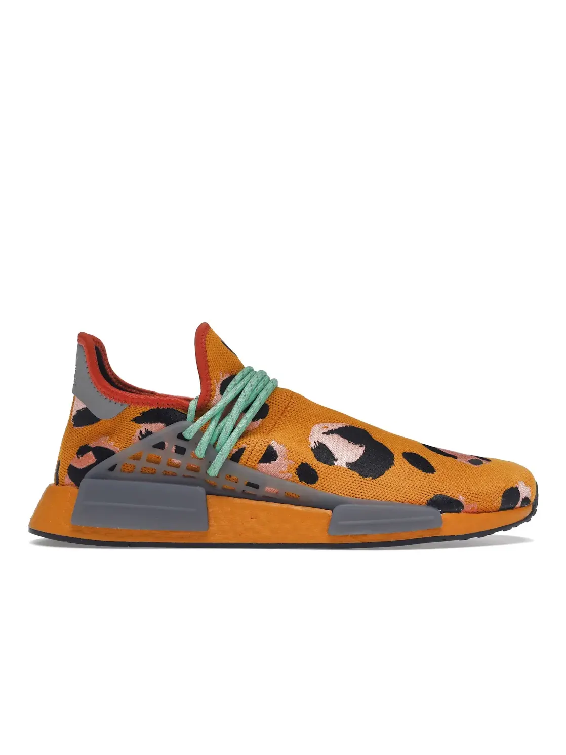 Мужские кроссовки с принтом Adidas NMD Hu — изображение 1 из 4, оранжевый/черный/зеленый