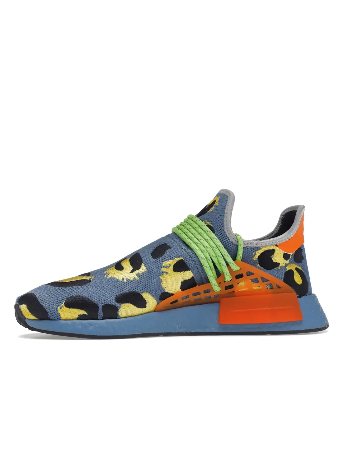 Мужские кроссовки Lifestyle с принтом Adidas NMD Hu Pharrell — изображение 3 из 4, синий/черный/золотистый