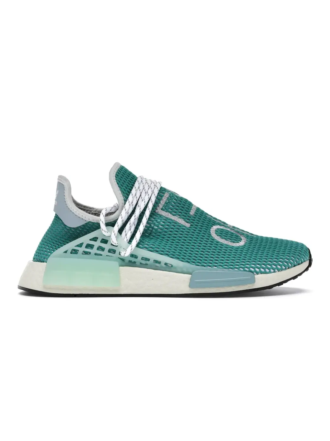 Мужские кроссовки с принтом Adidas NMD Hu — изображение 1 из 4, серый/зеленый