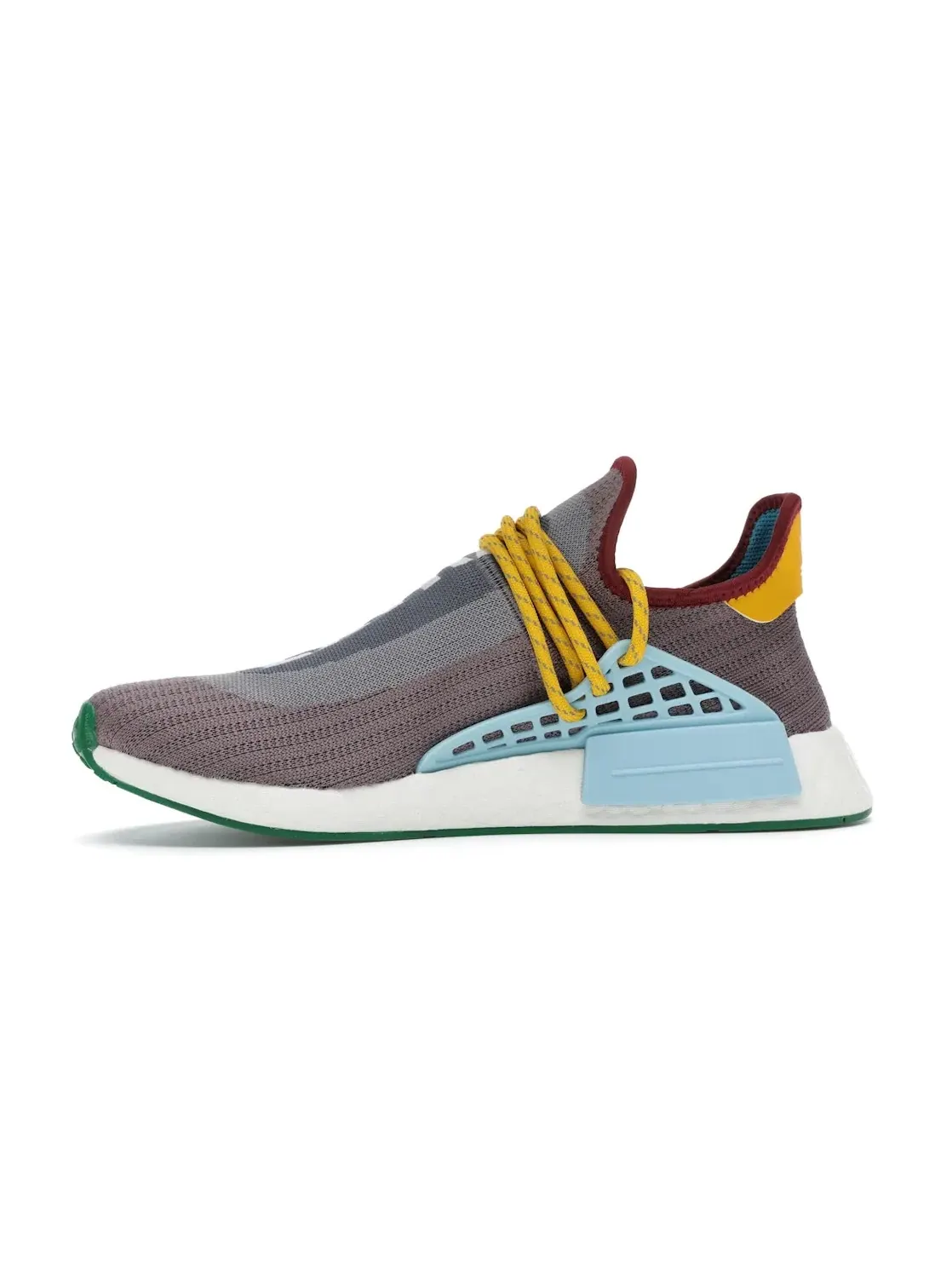 Мужские кроссовки Lifestyle с ярким дизайном Adidas NMD Hu — изображение 3 из 4, серый/бордовый/зеленый