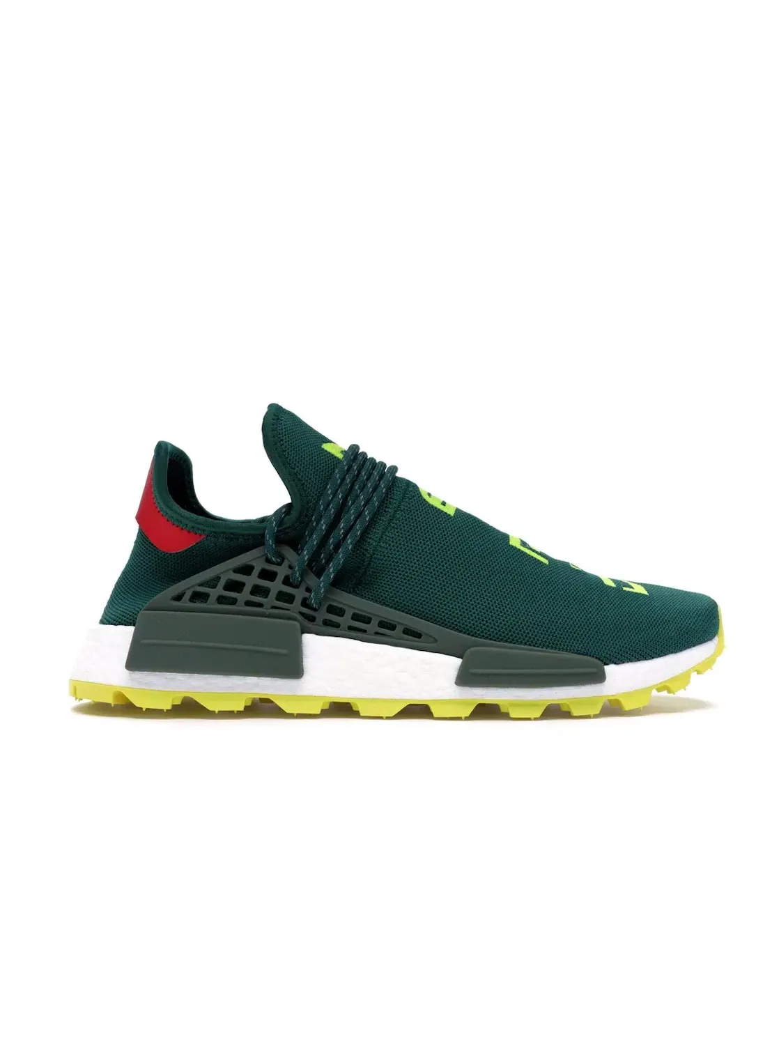 Мужские кроссовки с принтом Adidas NMD Hu Pharrell NERD — изображение 1 из 4, зеленый желтый