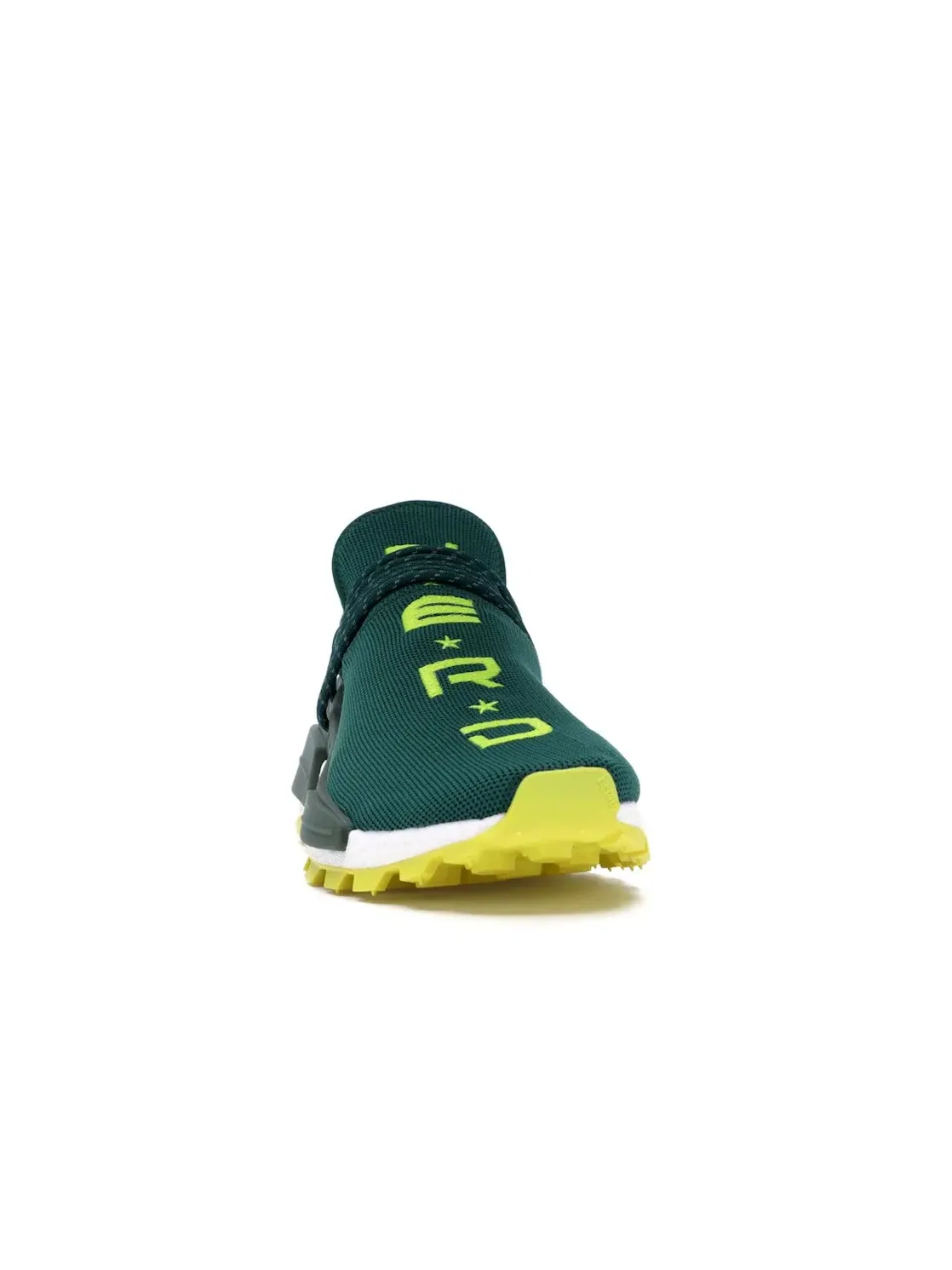 Мужские кроссовки с принтом Adidas NMD Hu Pharrell NERD — изображение 2 из 4, зеленый желтый