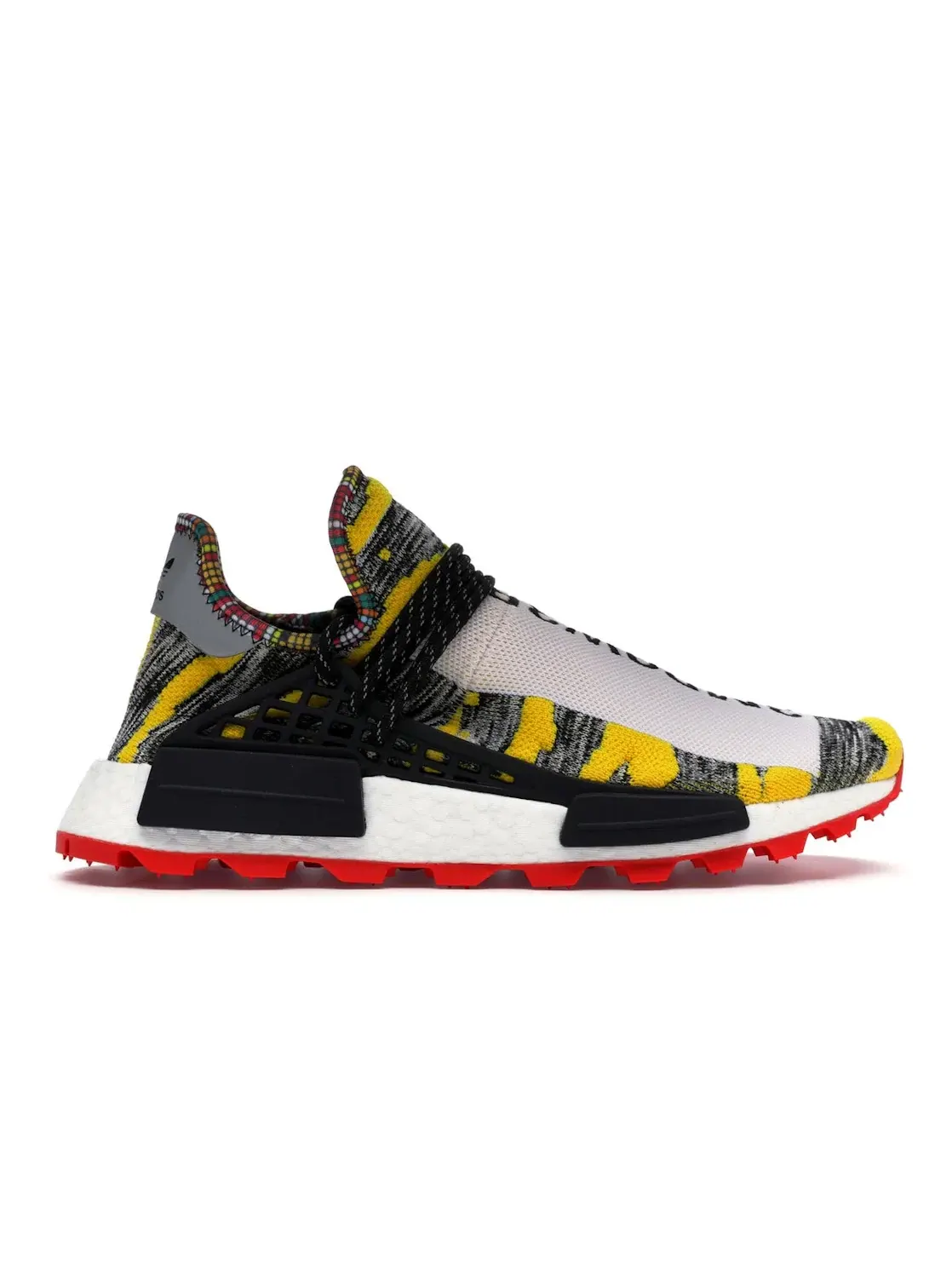 Мужские кроссовки с принтом Adidas NMD Hu Adidas — изображение 1 из 4, белый черный красный