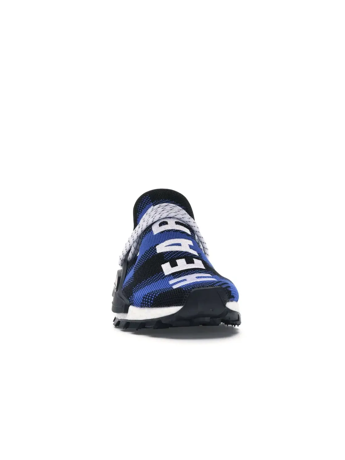 Мужские кроссовки lifestyle с принтом Pharrell x BBC Blue Plaid Adidas NMD Hu — изображение 2 из 4, синий черный белый