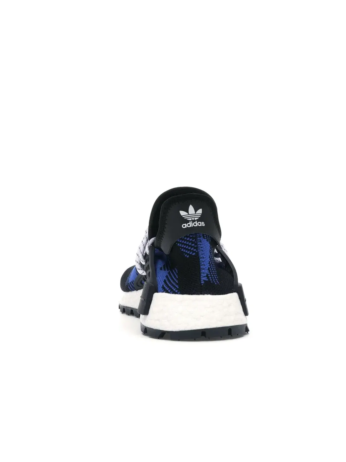 Мужские кроссовки lifestyle с принтом Pharrell x BBC Blue Plaid Adidas NMD Hu — изображение 4 из 4, синий черный белый