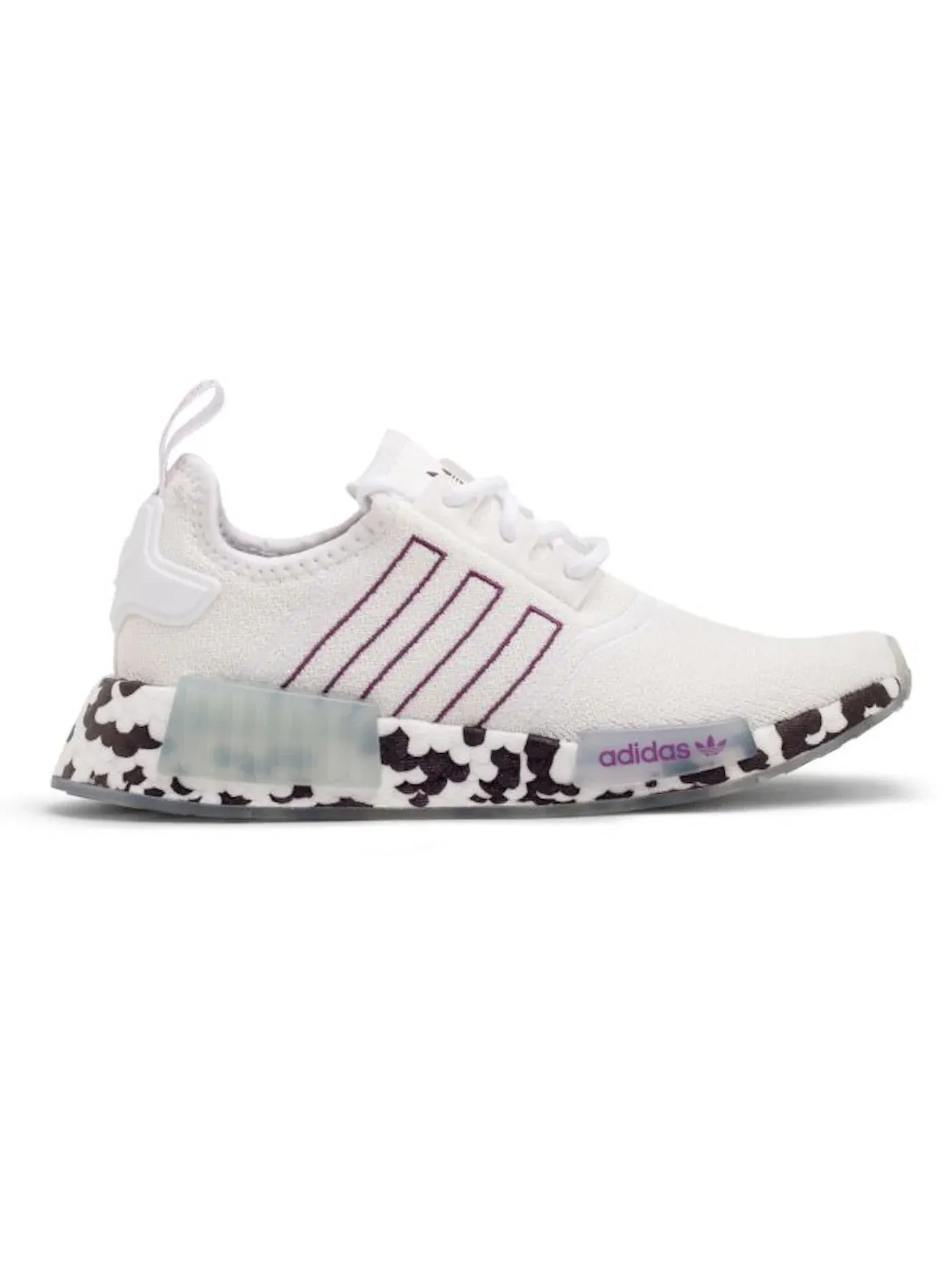 Женские кроссовки Lifestyle NMD R1 Adidas — изображение 1 из 1, белый/фиолетовый/белый