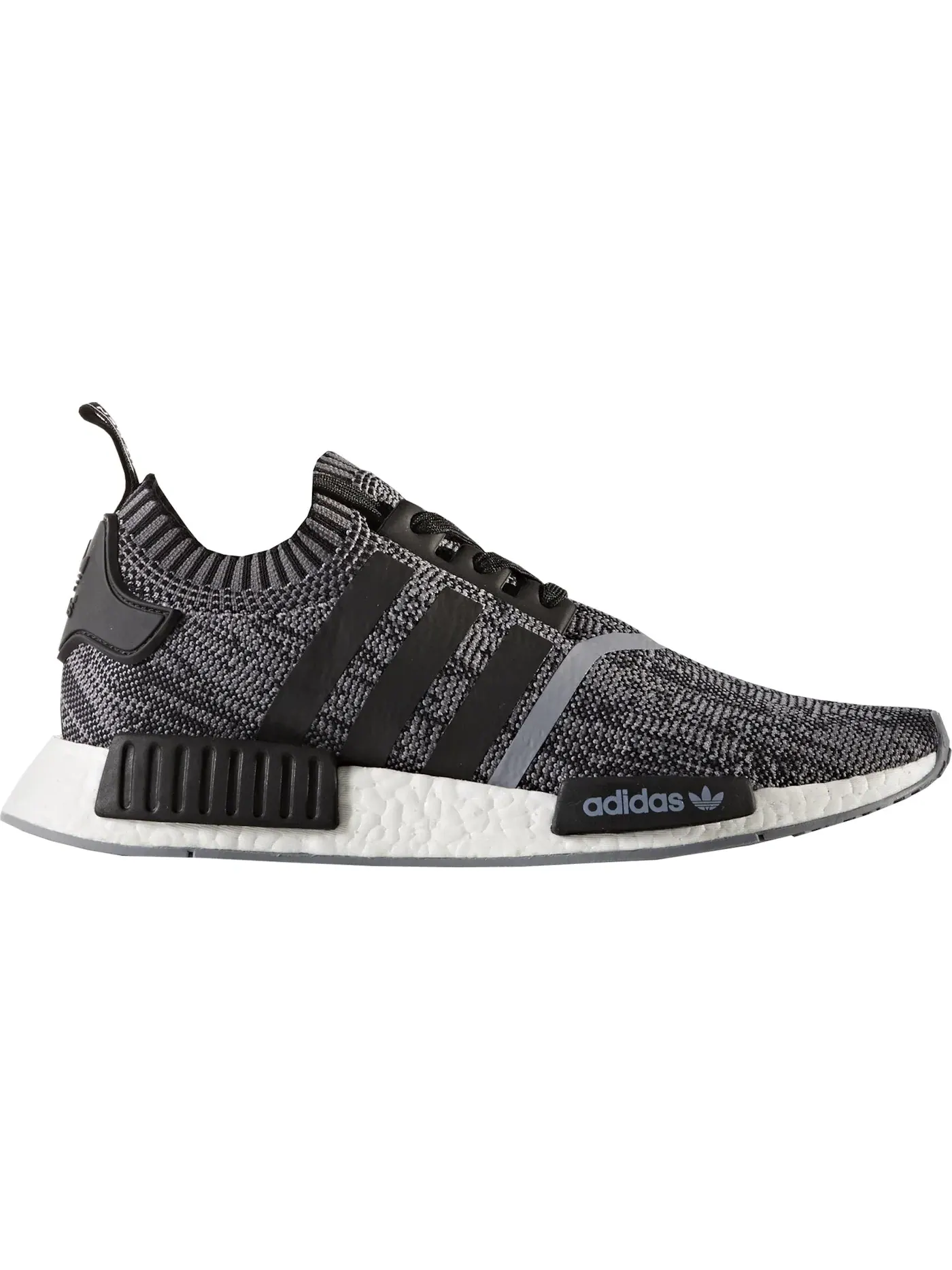 Мужские кроссовки Lifestyle с принтом Adidas NMD R1 — изображение 1 из 1, черный/черный/белый
