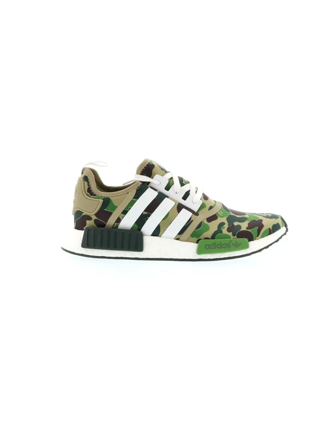 Мужские кроссовки Lifestyle с камуфляжным принтом Adidas NMD R1 — изображение 1 из 4, оливковый