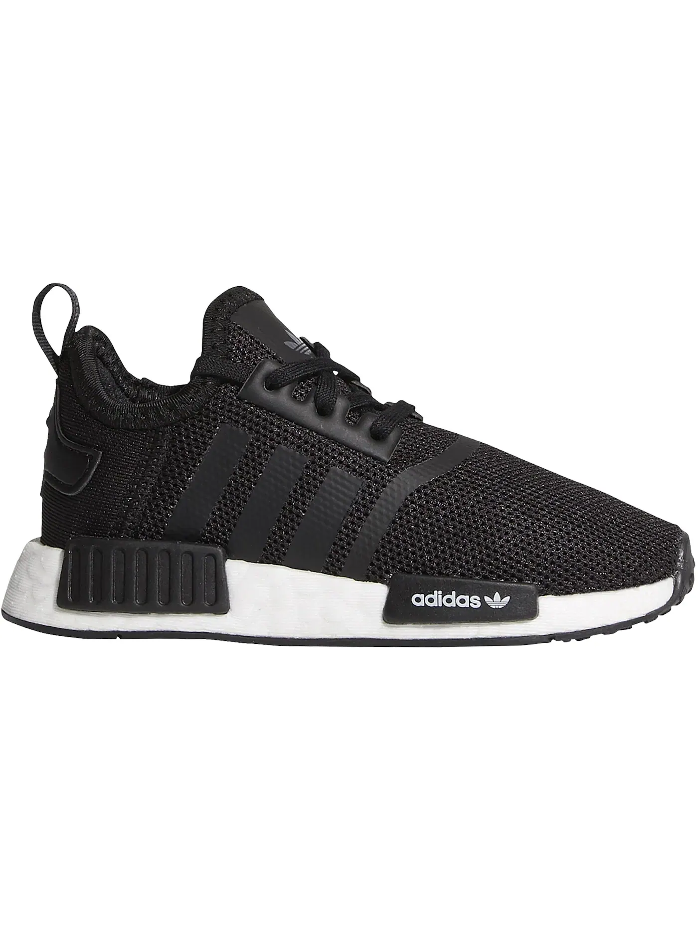 Детские кроссовки lifestyle с технологией Boost Adidas NMD R1 — изображение 1 из 1, черный черный белый