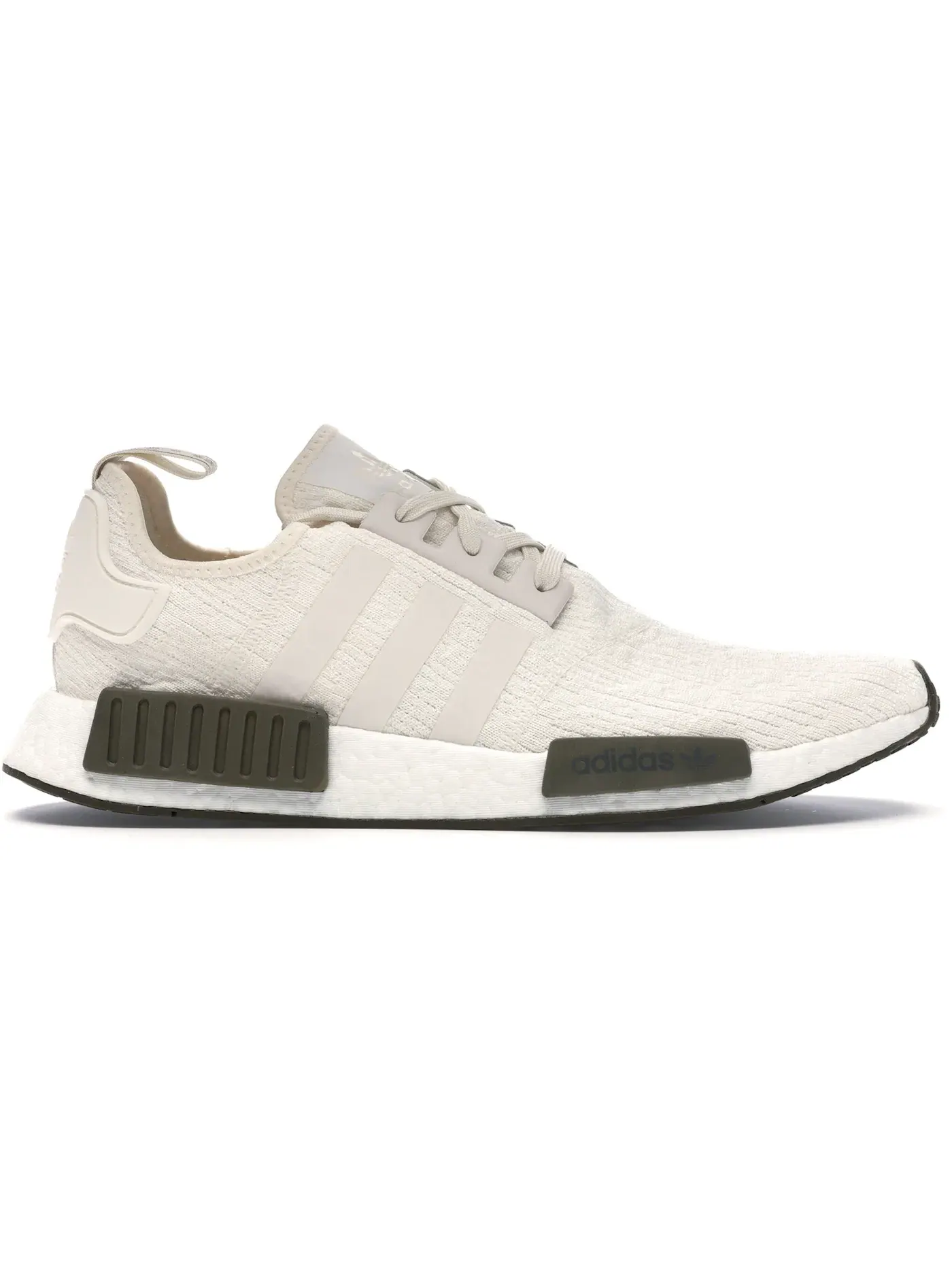 Мужские кроссовки с технологией Boost Adidas NMD R1 — изображение 1 из 1, белый/белый/оливковый