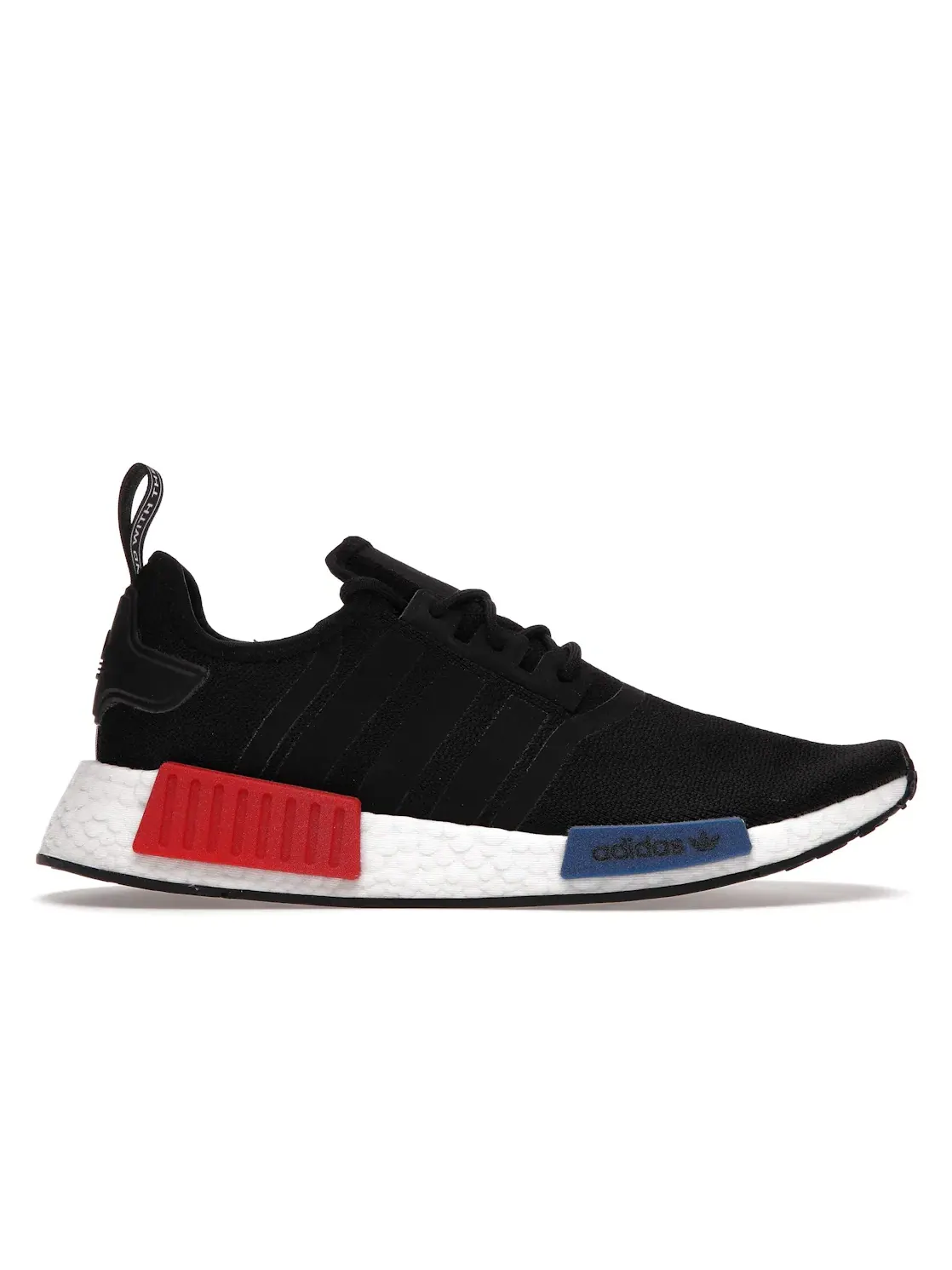 Мужские кроссовки Lifestyle с технологией Boost Adidas NMD R1 — изображение 1 из 4, черный/черный-белый