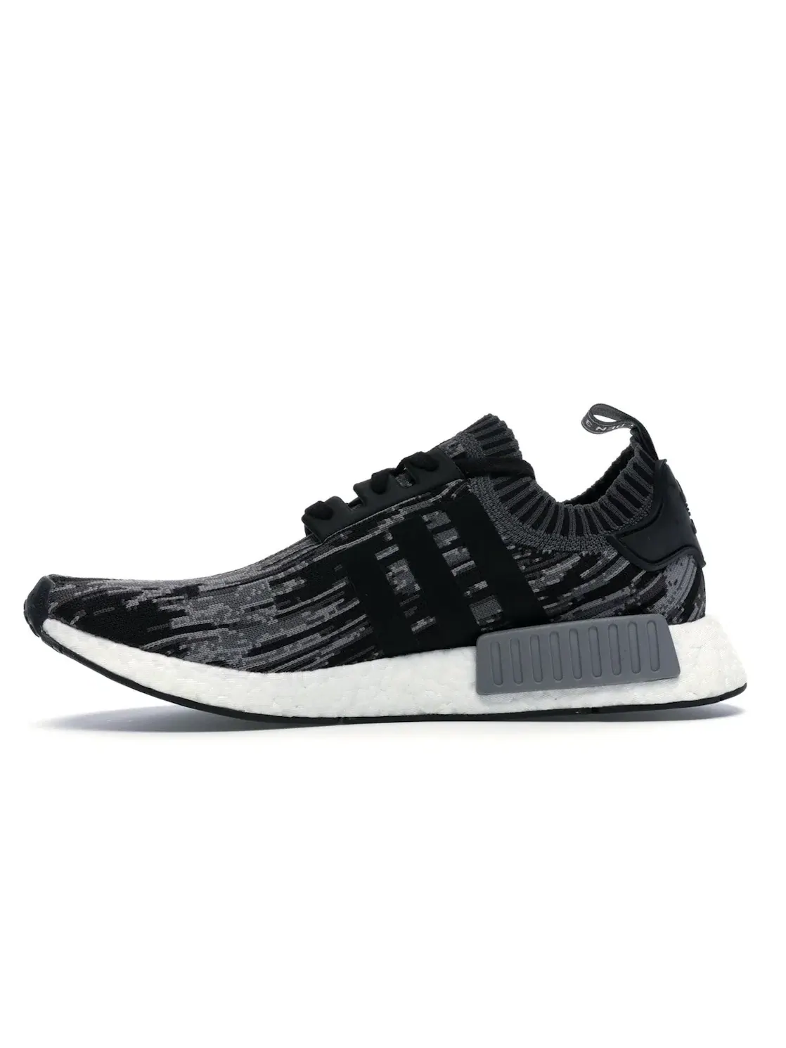 Мужские кроссовки повседневные Adidas NMD R1 — изображение 3 из 4, черный/черный/серый